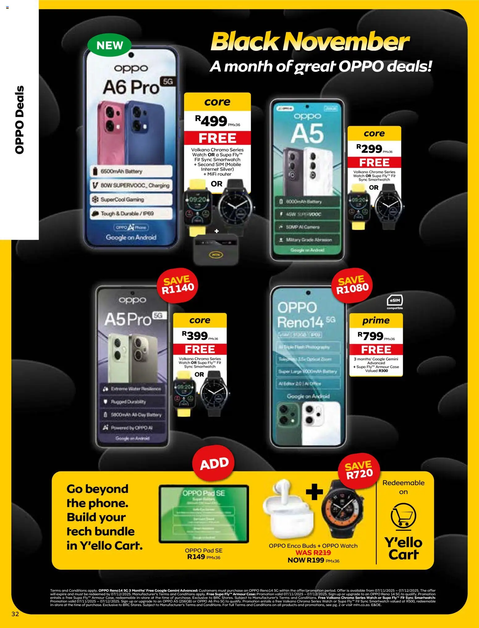 New MTN catalogue – valid from 07.11.2025 | Page: 32 | Products: Router, Case, Smartwatch, Battery