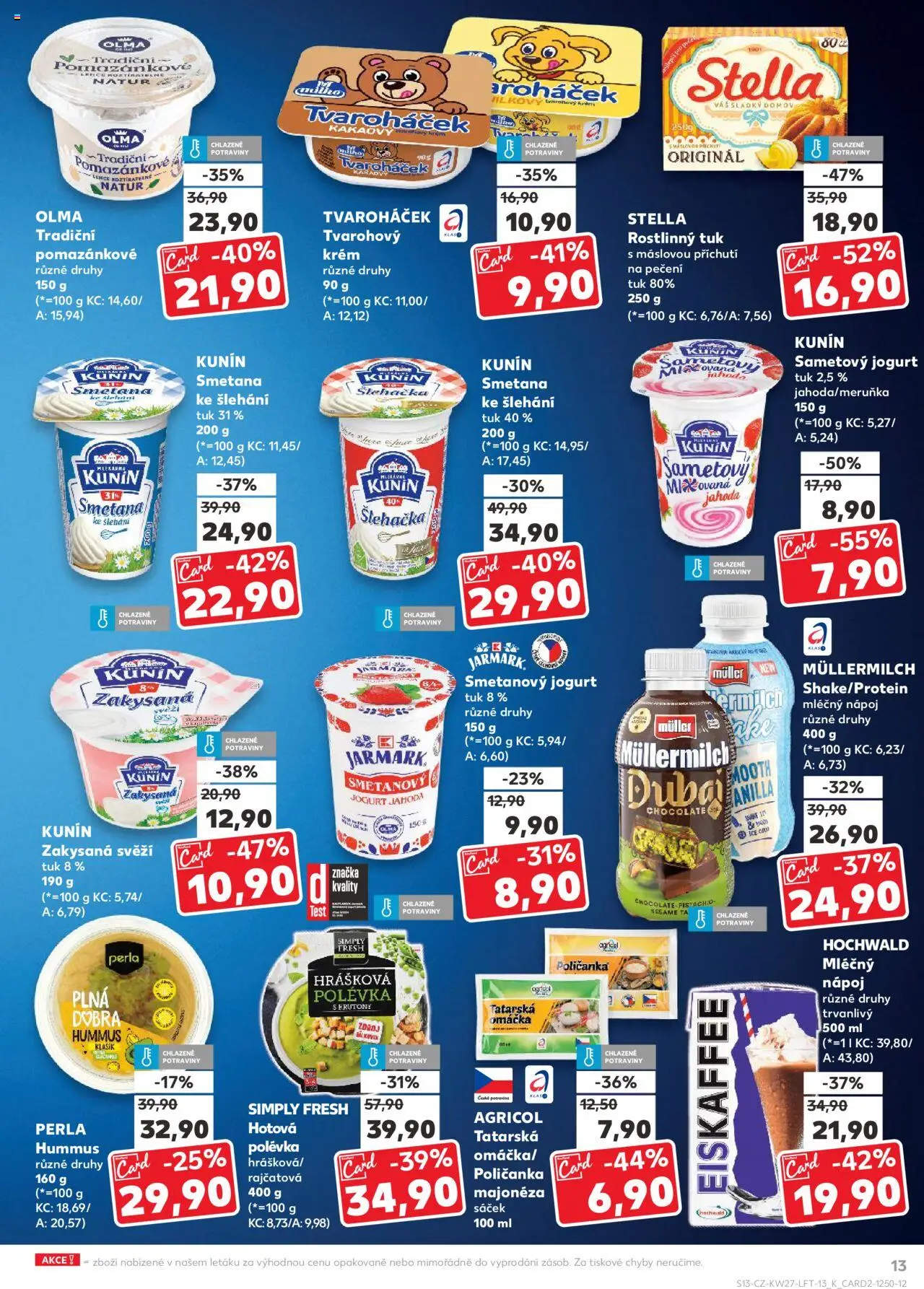 Kaufland leták od 02.07.2025 | Strana: 13 | Produkty: Hummus, Krém, Eiskaffee, Perla