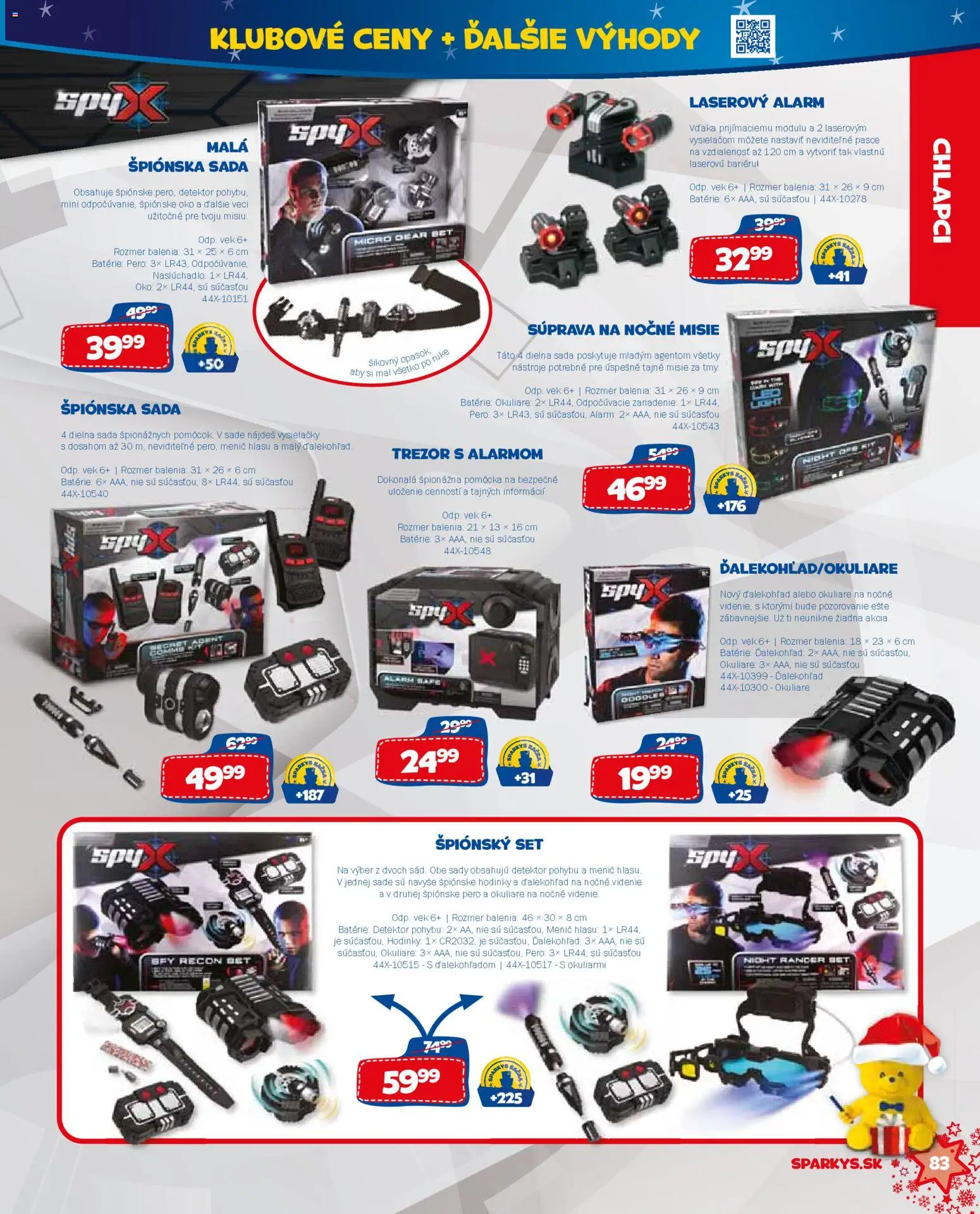 Nové ALLTOYS akcie – leták je platný od 19.11.2025 | Strana: 83 | Produkty: Vysielačky, Hodinky, Okuliare