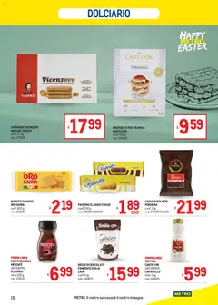 Anteprima del volantino Metro volantino valido a partire dal 19.03.2026 | Pagina: 15 | Prodotti: Zucchero, Cacao, Savoiardi, Vaso