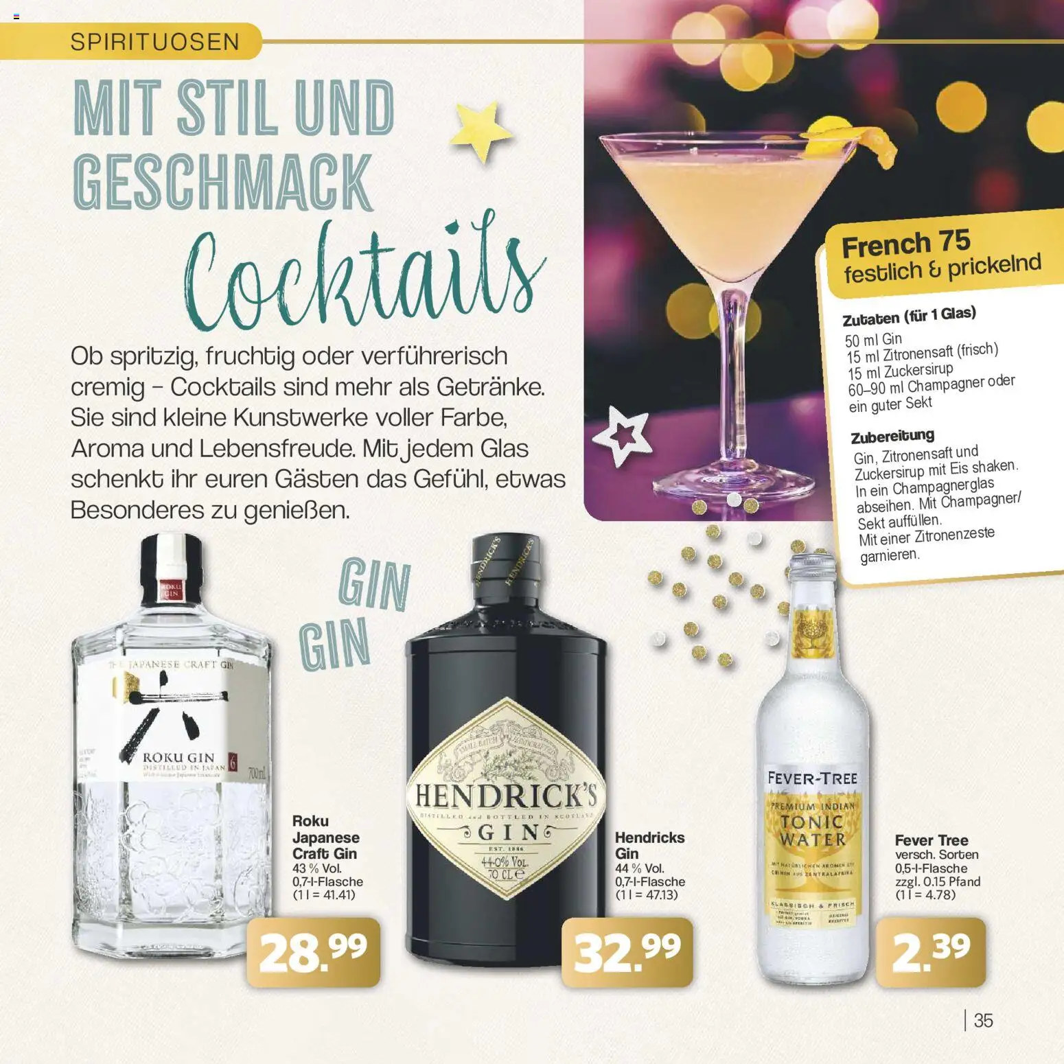Famila Nordwest - Festliche Momente – gültig ab 24.11.2025 | Seite: 35 | Produkte: Sekt, Gin, Eis