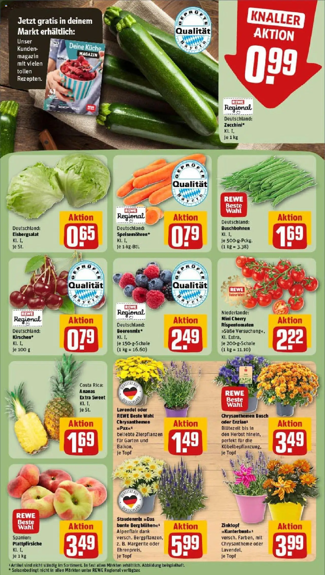Rewe prospekt Erlangen	 - gültig ab dem 20.07.2025 | Seite: 7 | Produkte: Küche, Ananas, Eisbergsalat, Lavendel