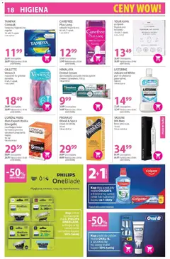 Pogląd oferty "GILLETTE Venus 3, maszynki do golenia damskie, 6 szt./1 opak." - ważna od 16.01.2026 | Strona: 18 | Produkty: Gillette, Tampony, Krem, Krem do twarzy