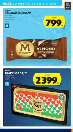 Aldi akciós ujság - amely érvényes a következő dátumtól: 31.07.2025 | Oldal: 5 | Termékek: Magnum, Sajt