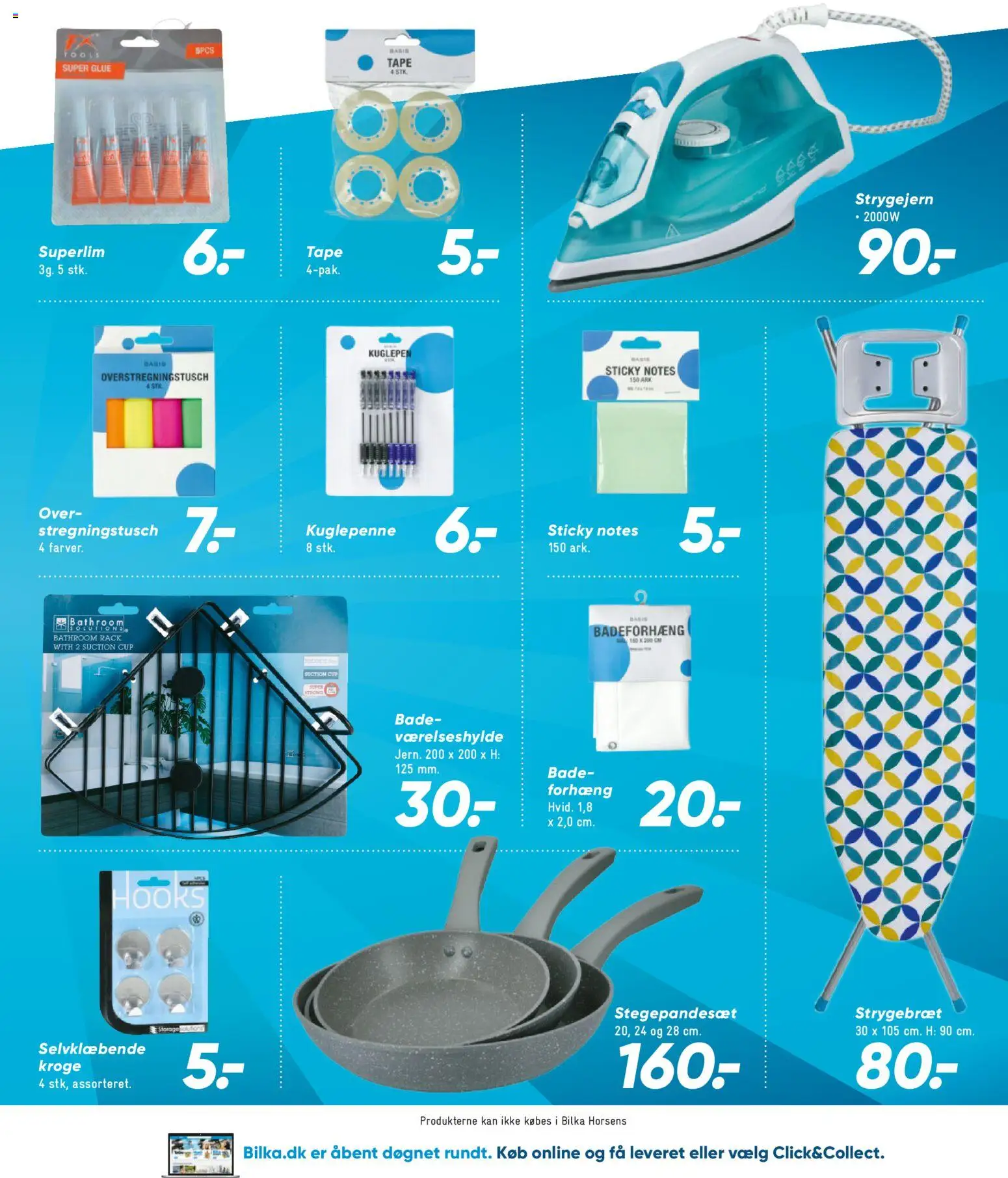 Bilka tilbudsavis – gyldig fra 24.10.2025 | Side: 41 | Produkter: Strygebræt, Badeforhæng, Strygejern