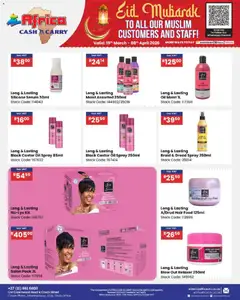 Africa Cash & Carry specials catalogue – valid from 19.03.2026 | Page: 33 | Products: Serum, Stock, Silicone, Relaxer