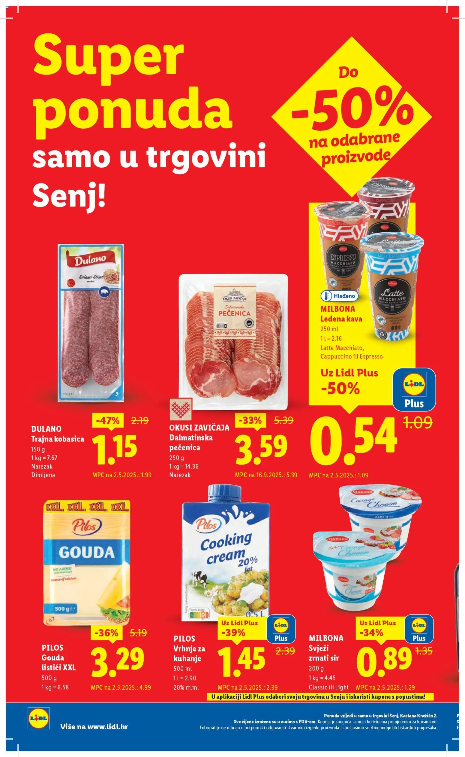 Lidl katalog | vrijedi od 23.02.2026 | Stranica: 9 | Proizvodi: Kava, Ledena kava, Kobasica, Gouda