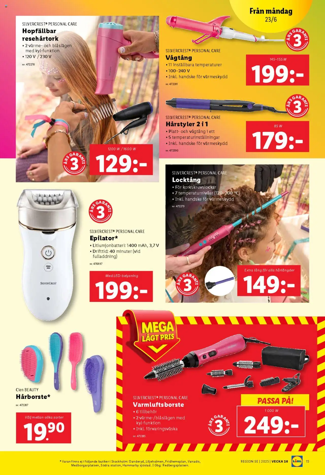 Lidl reklamblad aktuell från 23.06.2025 | Sida: 16 | Produkter: Locktång