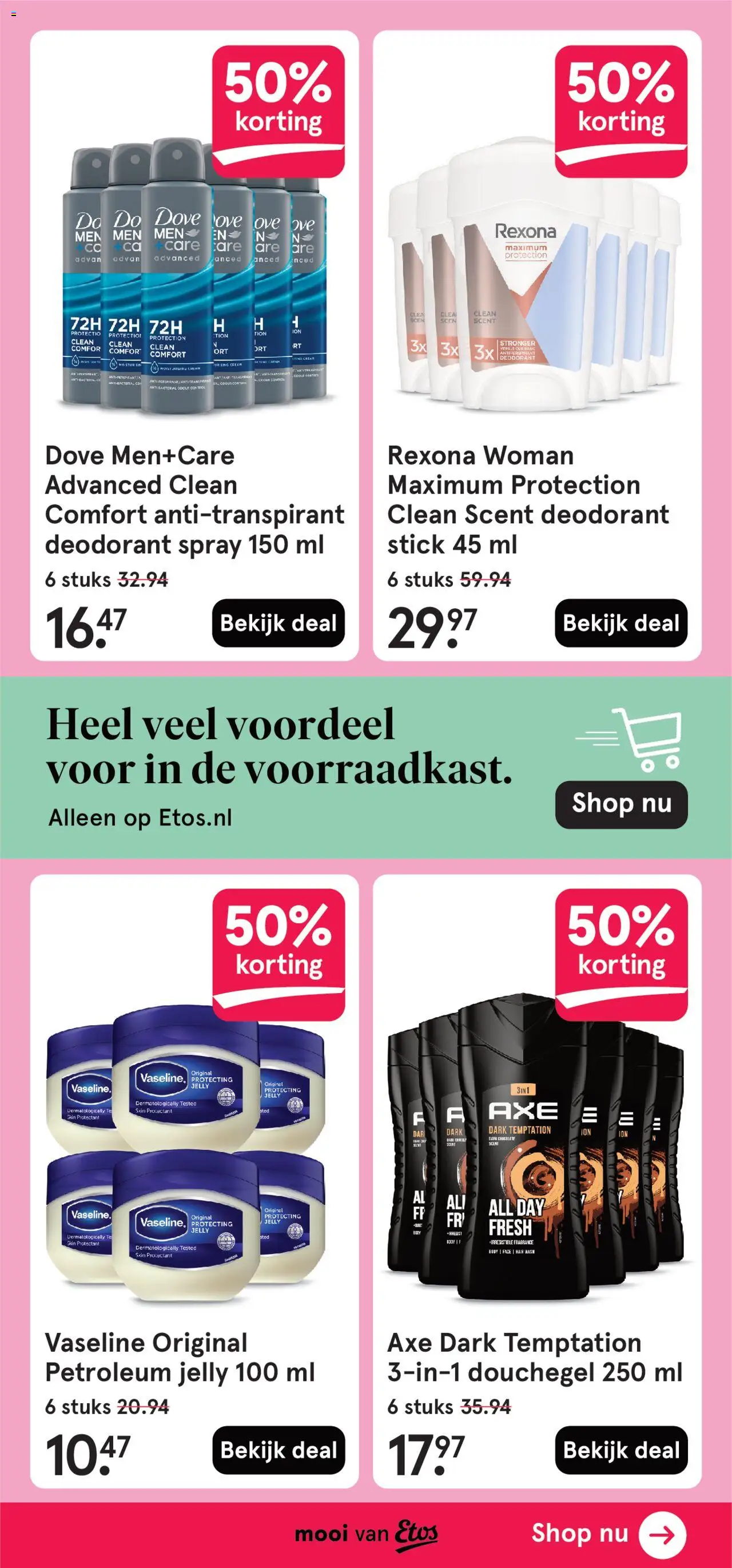  | Pagina: 51 | Producten: Deodorant, Antitranspirant, Gel, Douchegel