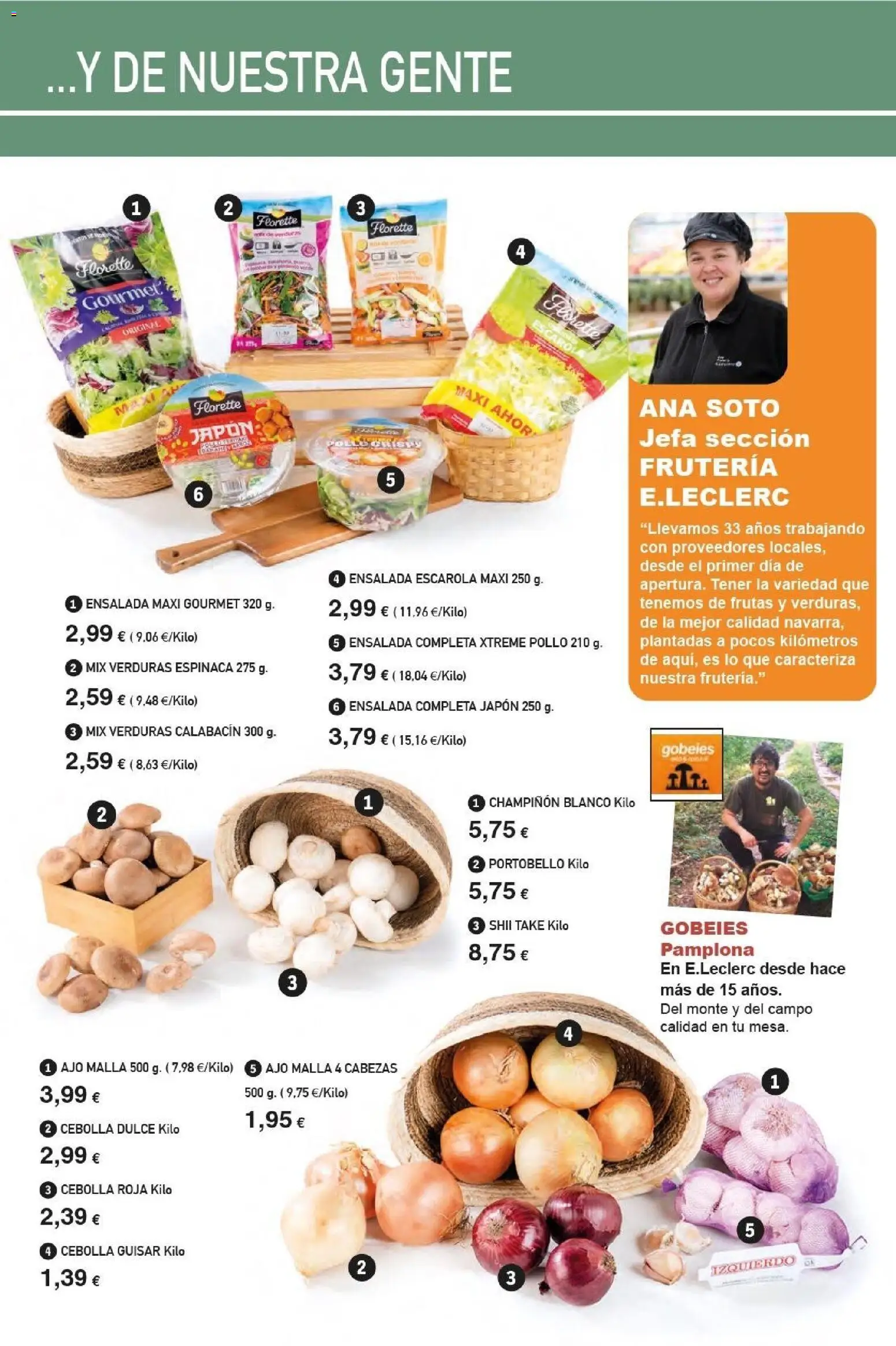 E.Leclerc - Alianz Locales │ válido desde el 25.02.2026 | Página: 23 | Productos: Espinaca, Calabacín, Ensalada, Παγωμένο τσάι