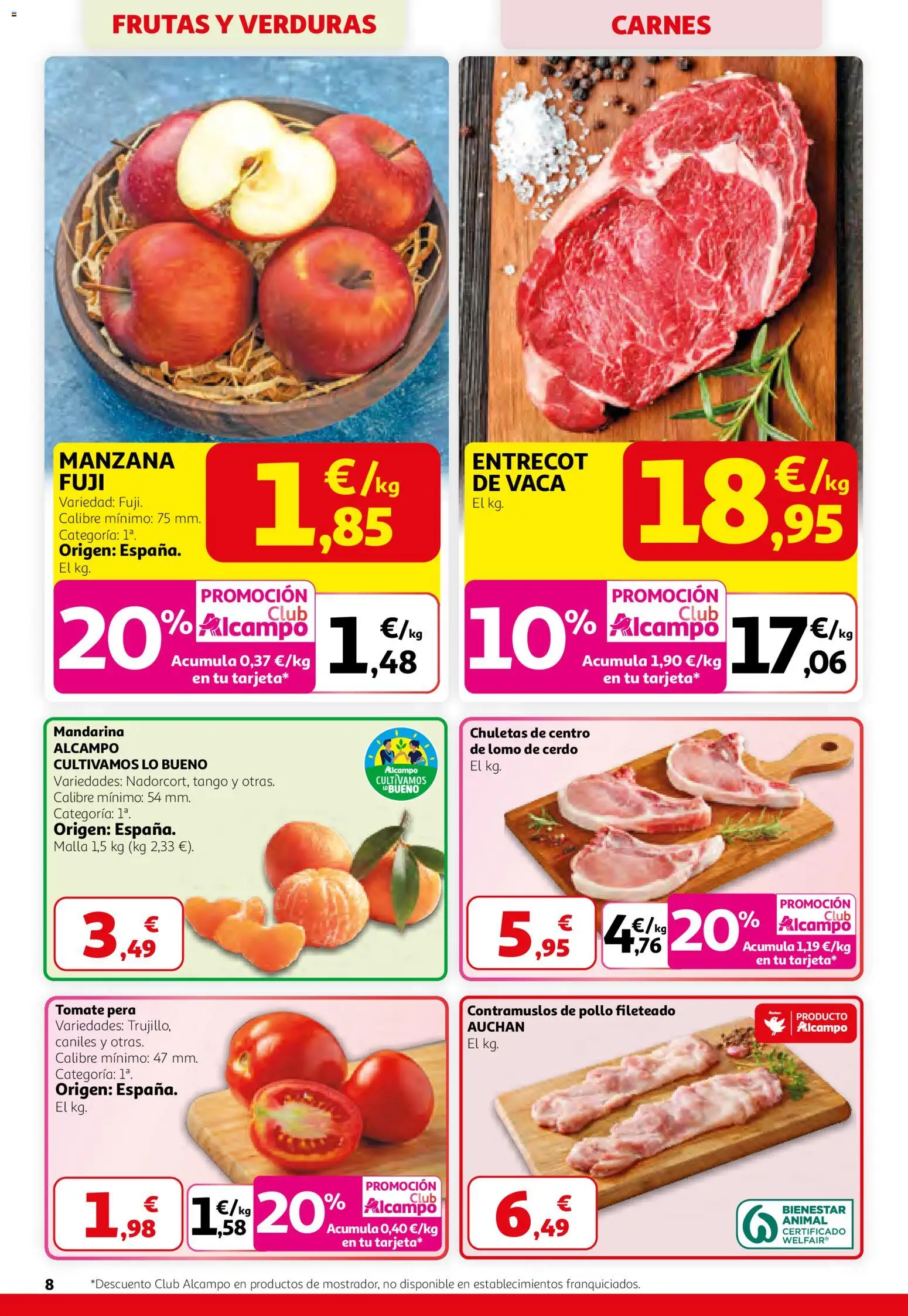 Alcampo - SST Nacional │ válido desde el 26.02.2026 | Página: 8 | Productos: Cerdo, Manzana