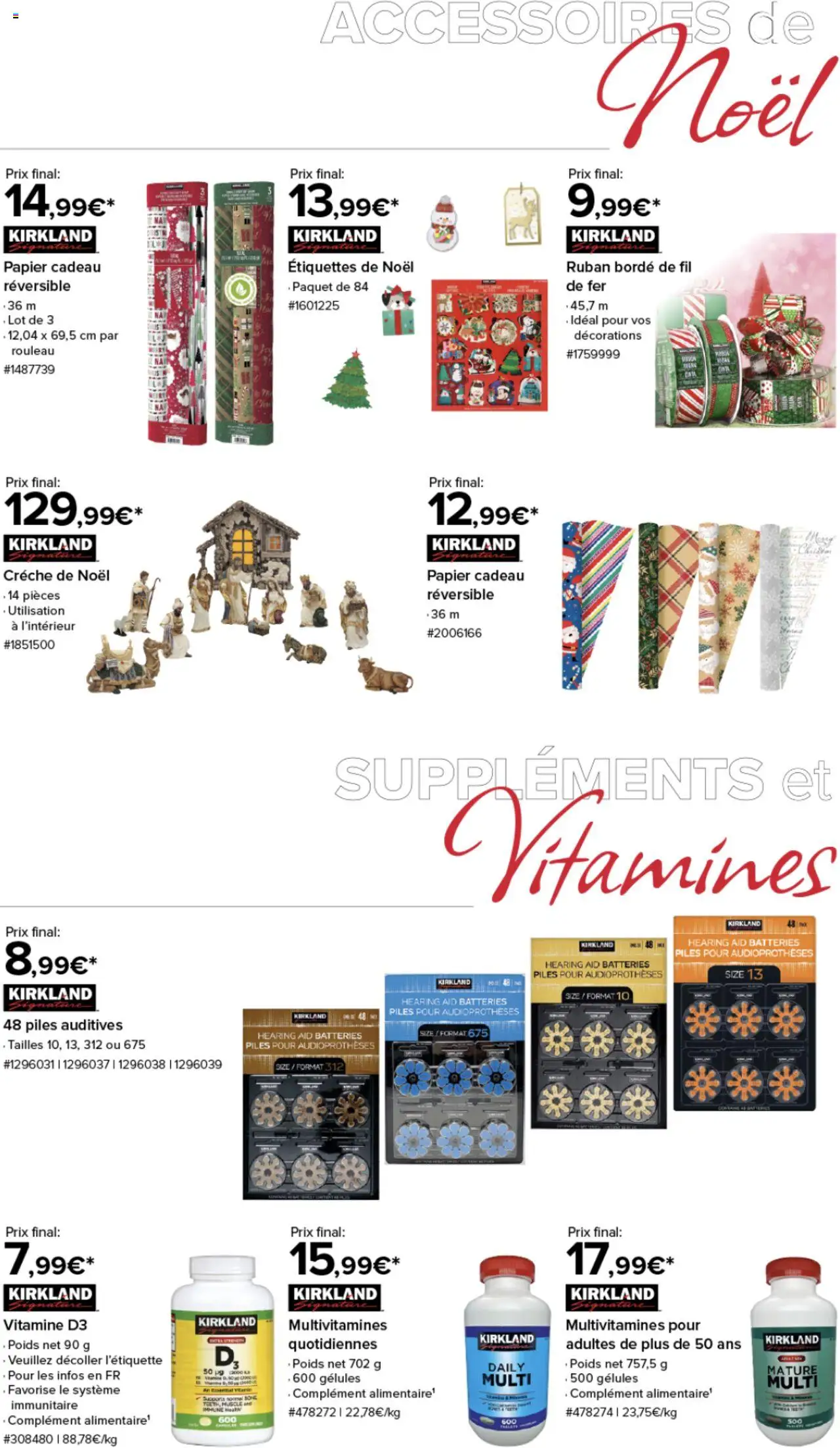 {H1} | Page: 2 | Produits: Poids, Papier cadeau, Rouleau, Piles