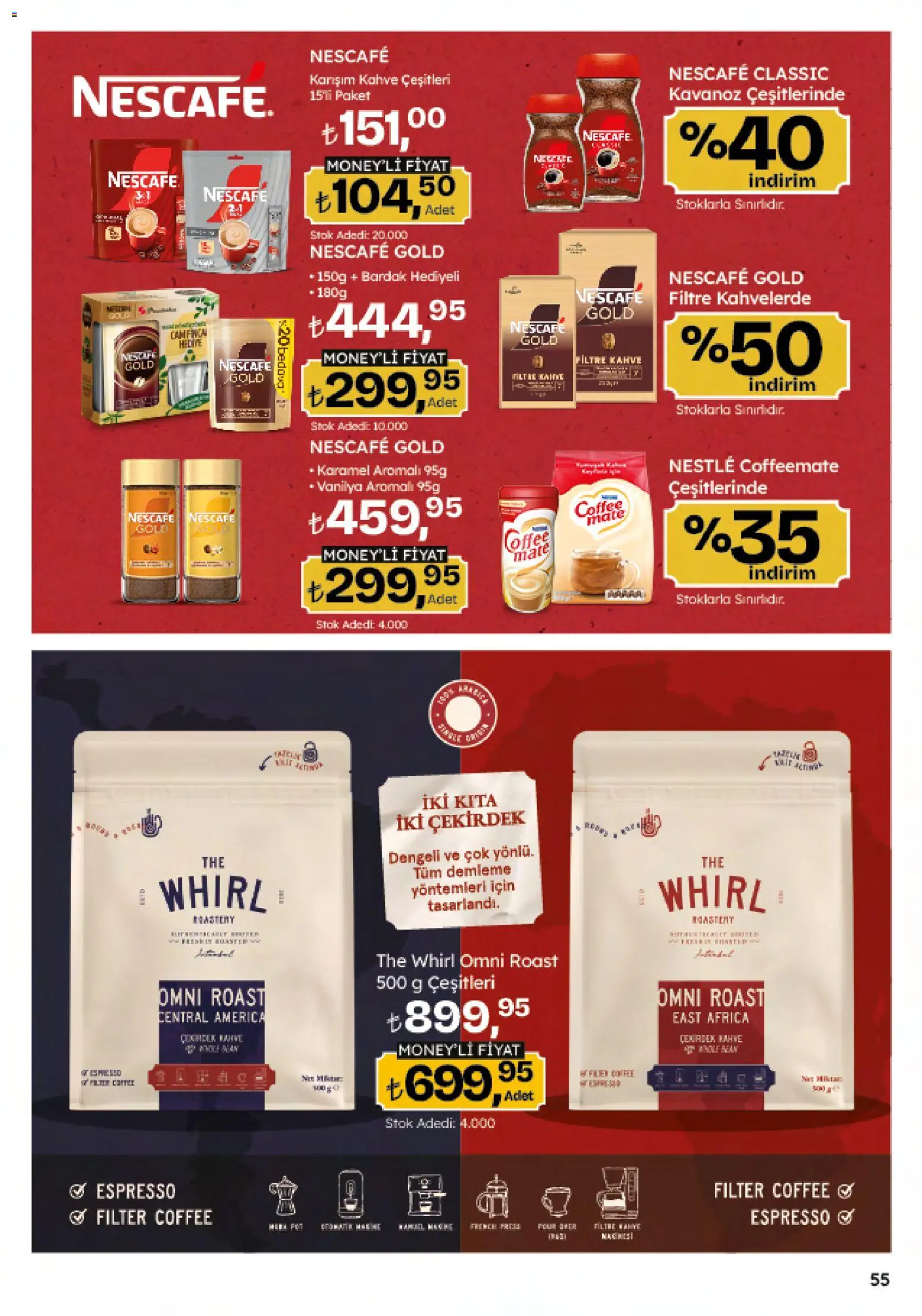 Migros Katalog - 5M Migroskop Dijital - 08.01.2026 tarihinden itibaren geçerlidir | Sayfa: 55 | Ürünler: Kahve, Zselatin