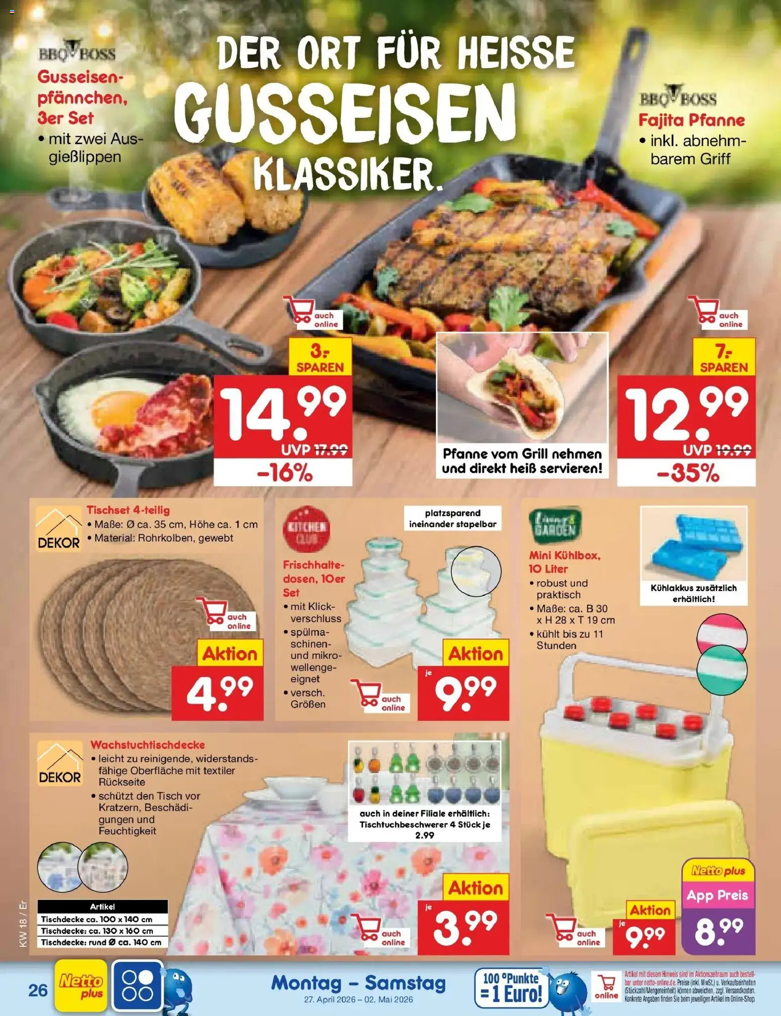 Netto Marken-Discount Prospekt Nordhausen	 – gültig ab 27.04.2026 | Seite: 40 | Produkte: Grill, Tisch