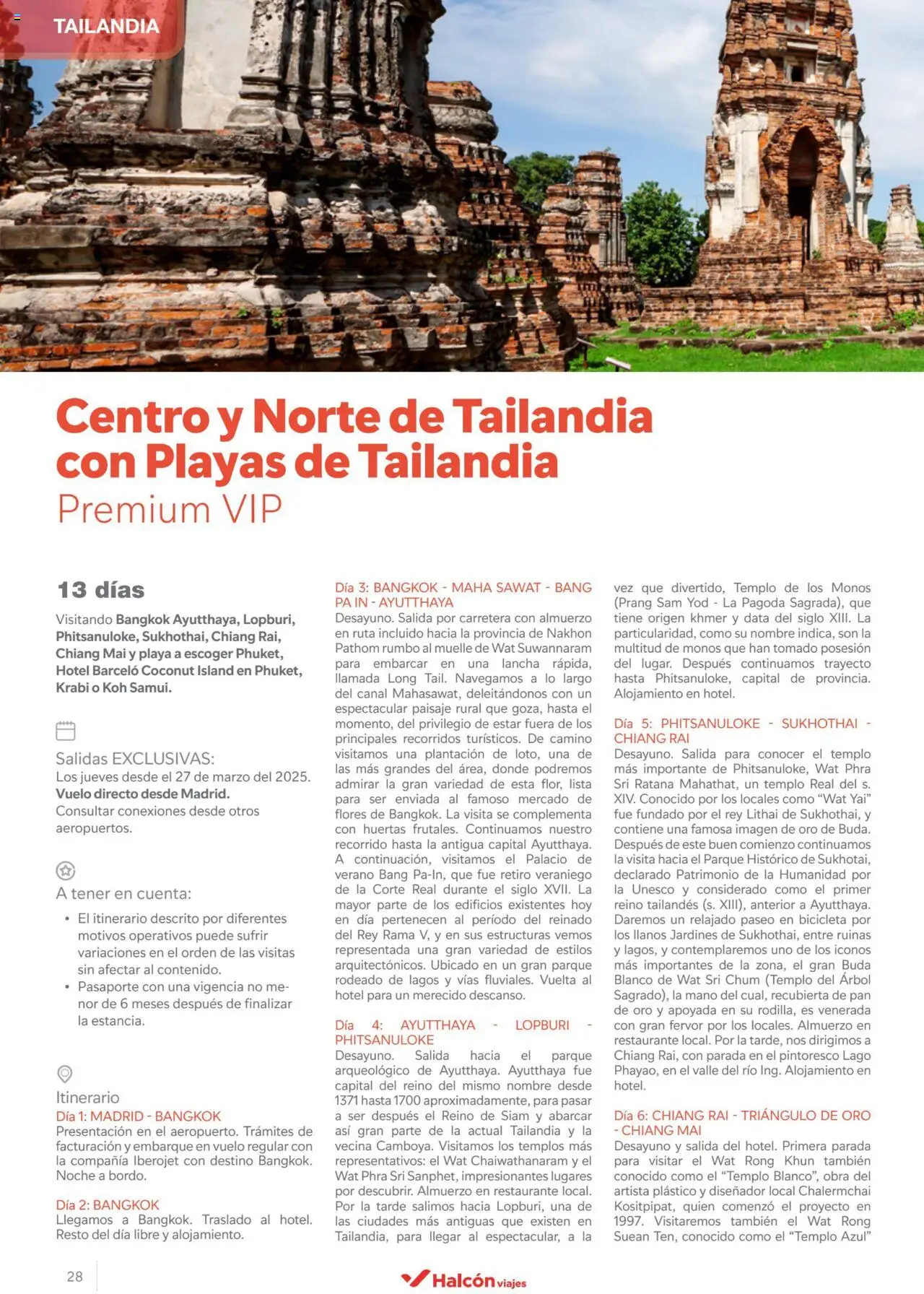 Halcón Viajes Asia 2025  │ válido desde el 15.11.2024 | Página: 28 | Productos: Bicicleta, Pan