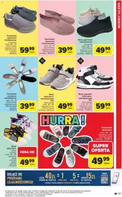 Carrefour - Gazetka Szkoła nowy sezon od 28.07.2025 | Strona: 53 | Produkty: Buty sportowe, Buty, Tenisówki, Tekstylia