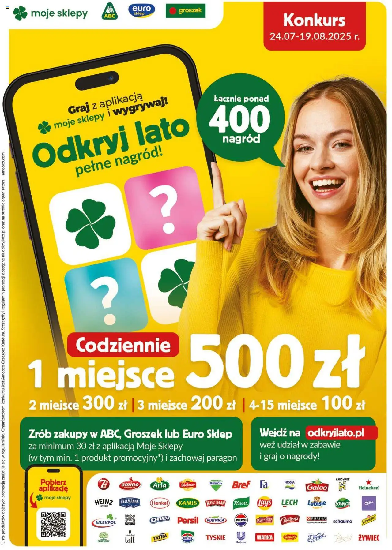 Groszek Gazetka - Minimarket od 07.08.2025 | Strona: 16 | Produkty: Persil, Pepsi, Tyskie, Heineken