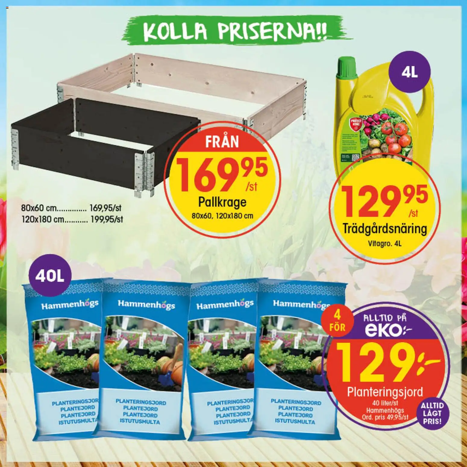 EKO reklamblad aktuell från 27.04.2026 | Sida: 3 | Produkter: Pallkrage, Planteringsjord