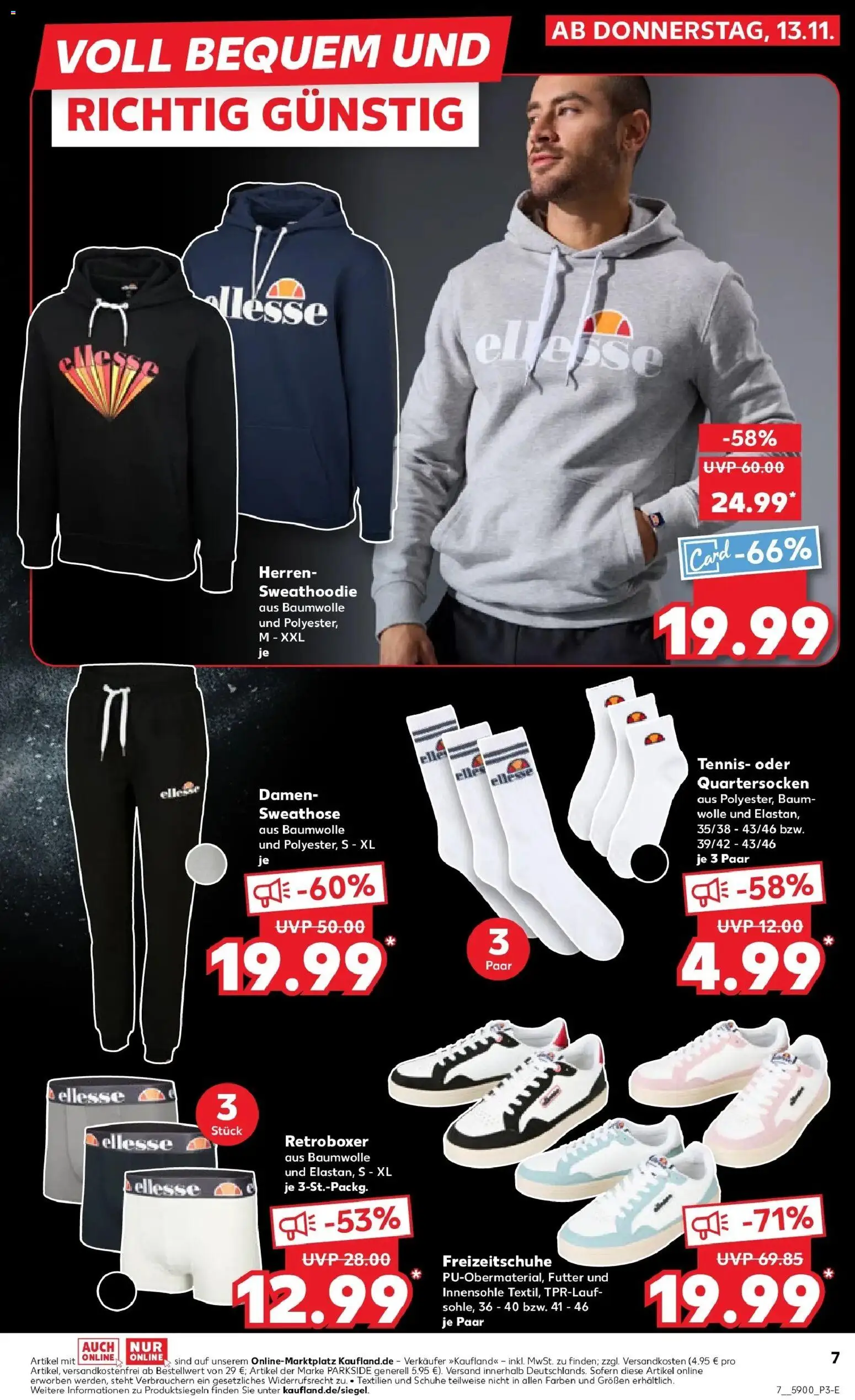 Kaufland prospekt Rottweil	 – gültig ab 13.11.2025 | Seite: 7 | Produkte: Sweathose, Hoodie, Boxer