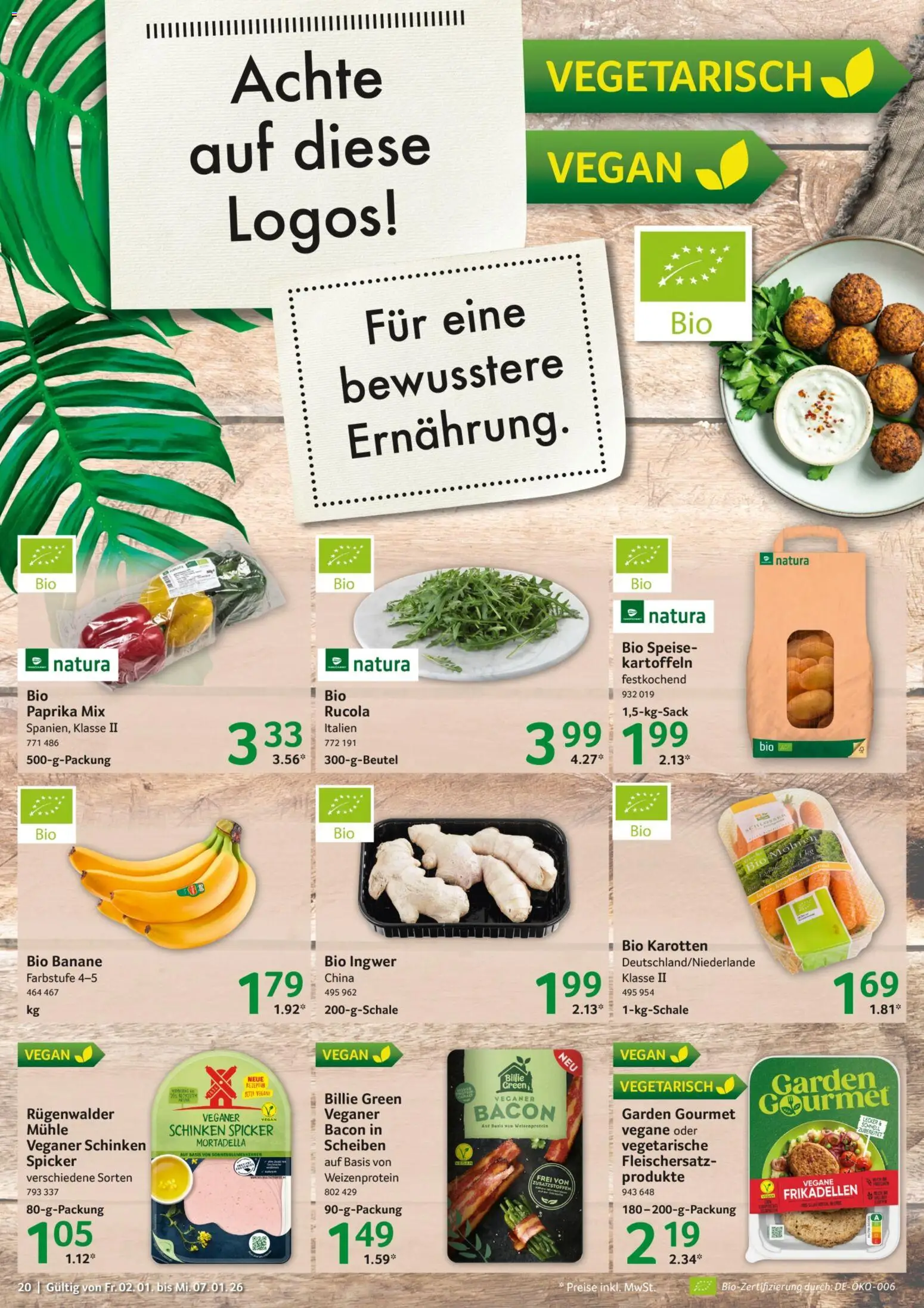 Selgros Prospekt 	 – gültig ab 02.01.2025 | Seite: 20 | Produkte: Mühle, Rucola, Kartoffeln, Schinken