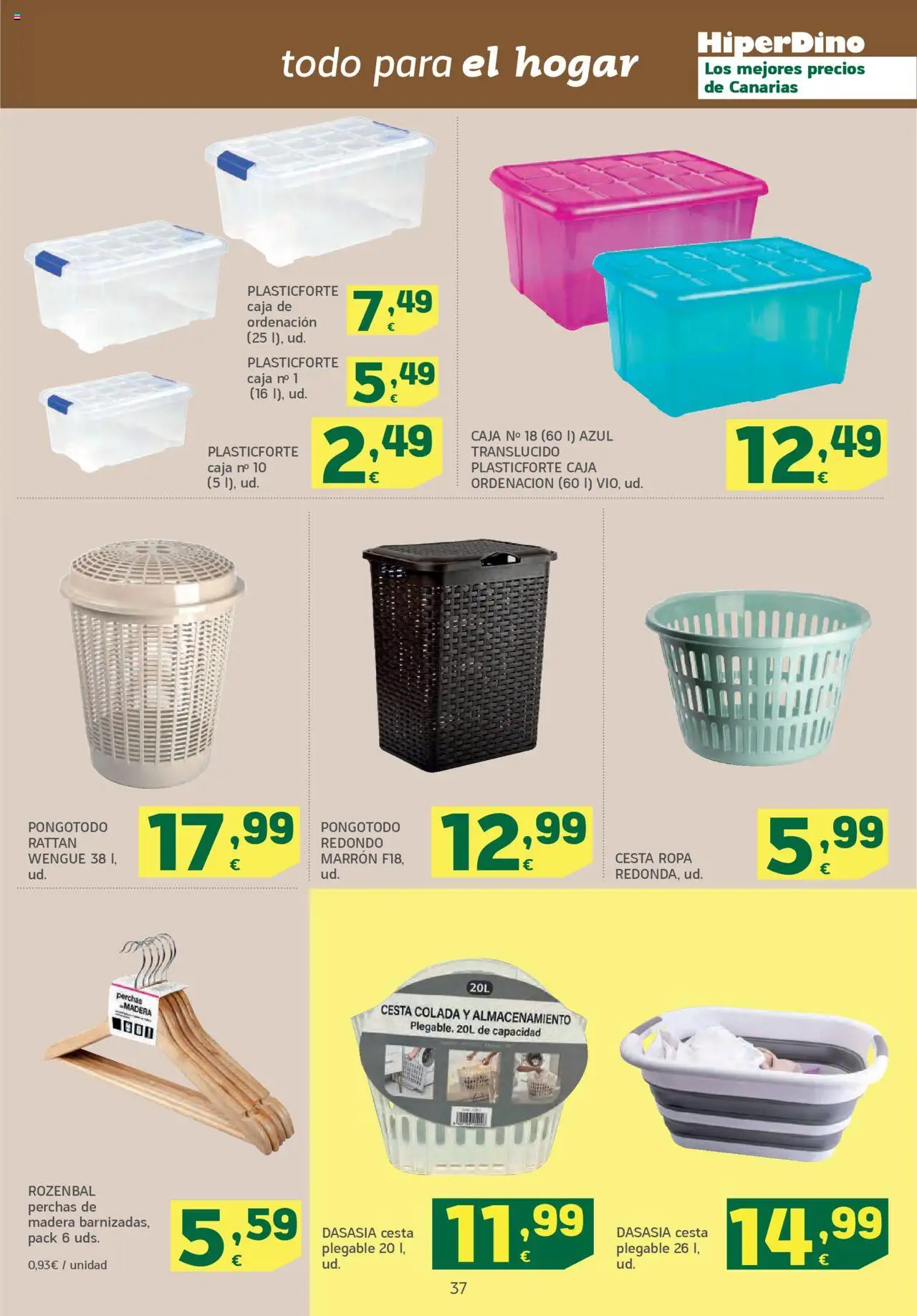 HiperDino folleto │ válido desde el 09.09.2025 | Página: 37 | Productos: Ropa, Caja, Cesta