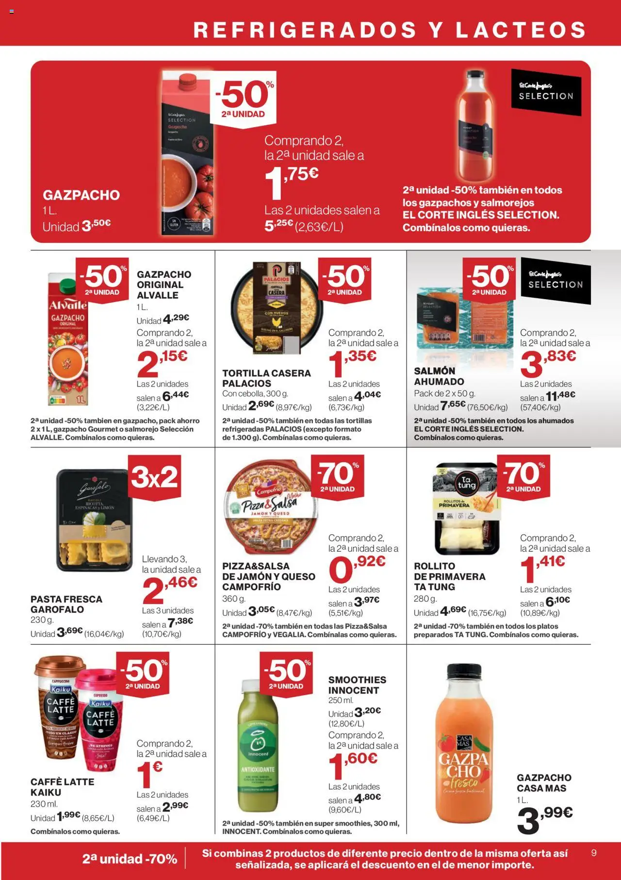 Supercor Canarias │ válido desde el 11.09.2025 | Página: 9 | Productos: Huevos, Pasta, Té, Gazpacho