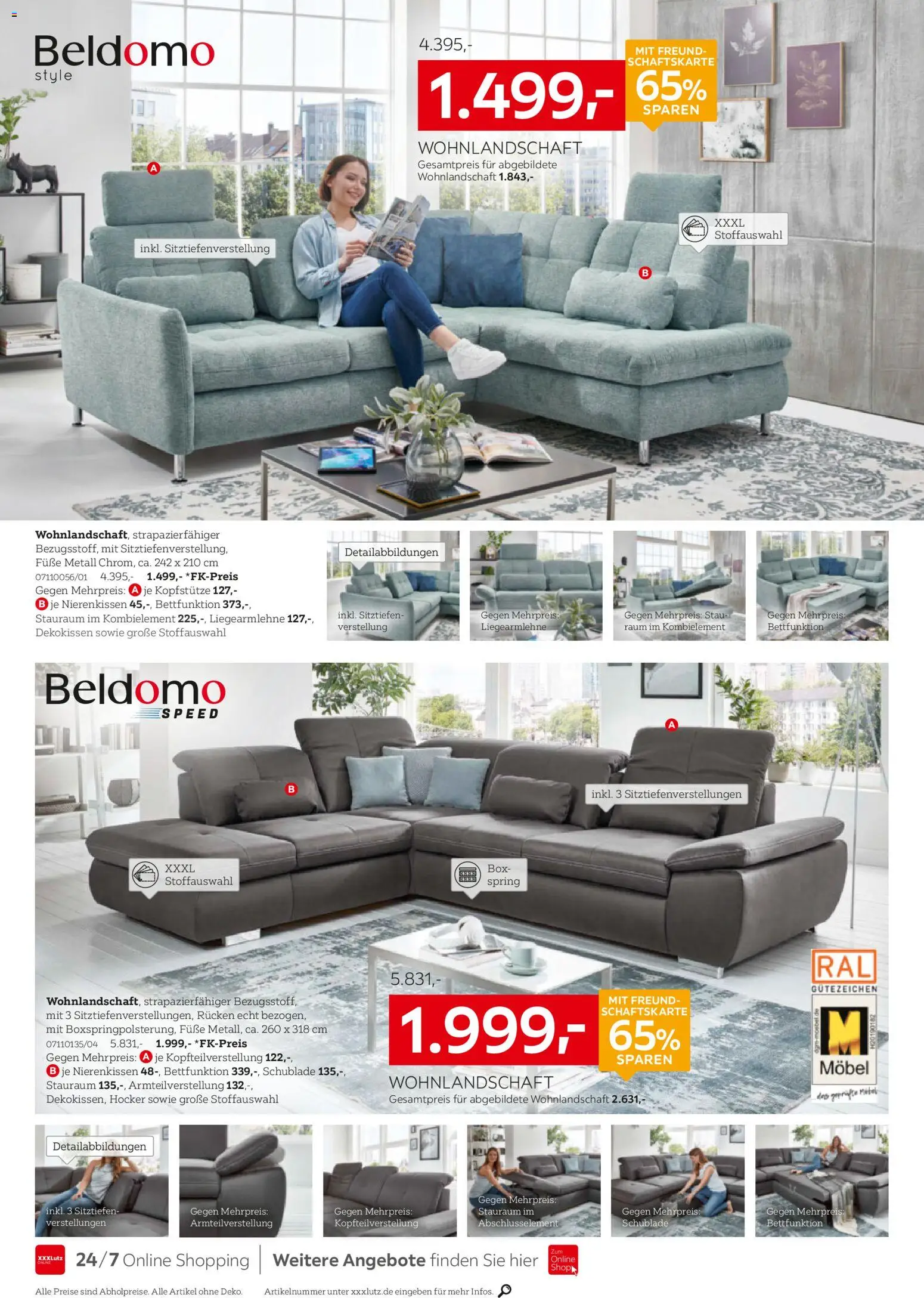 XXXL Lutz Polster Spezial – gültig ab 22.02.2026 | Seite: 4 | Produkte: Wohnlandschaft, Hocker, Box