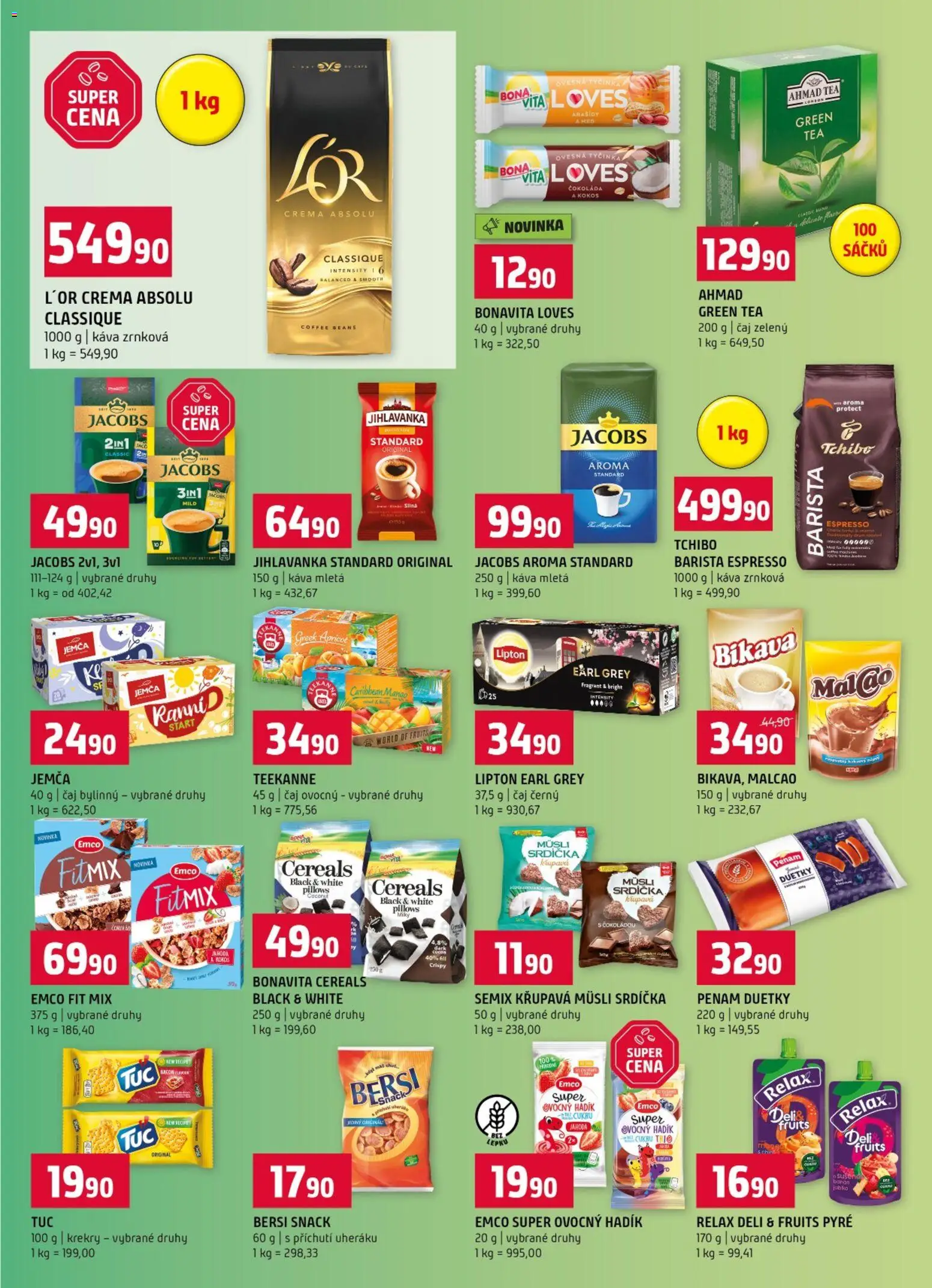 Terno leták od 22.04.2026 | Strana: 9 | Produkty: Čaj, Banán, Jacobs Aroma, Kokos