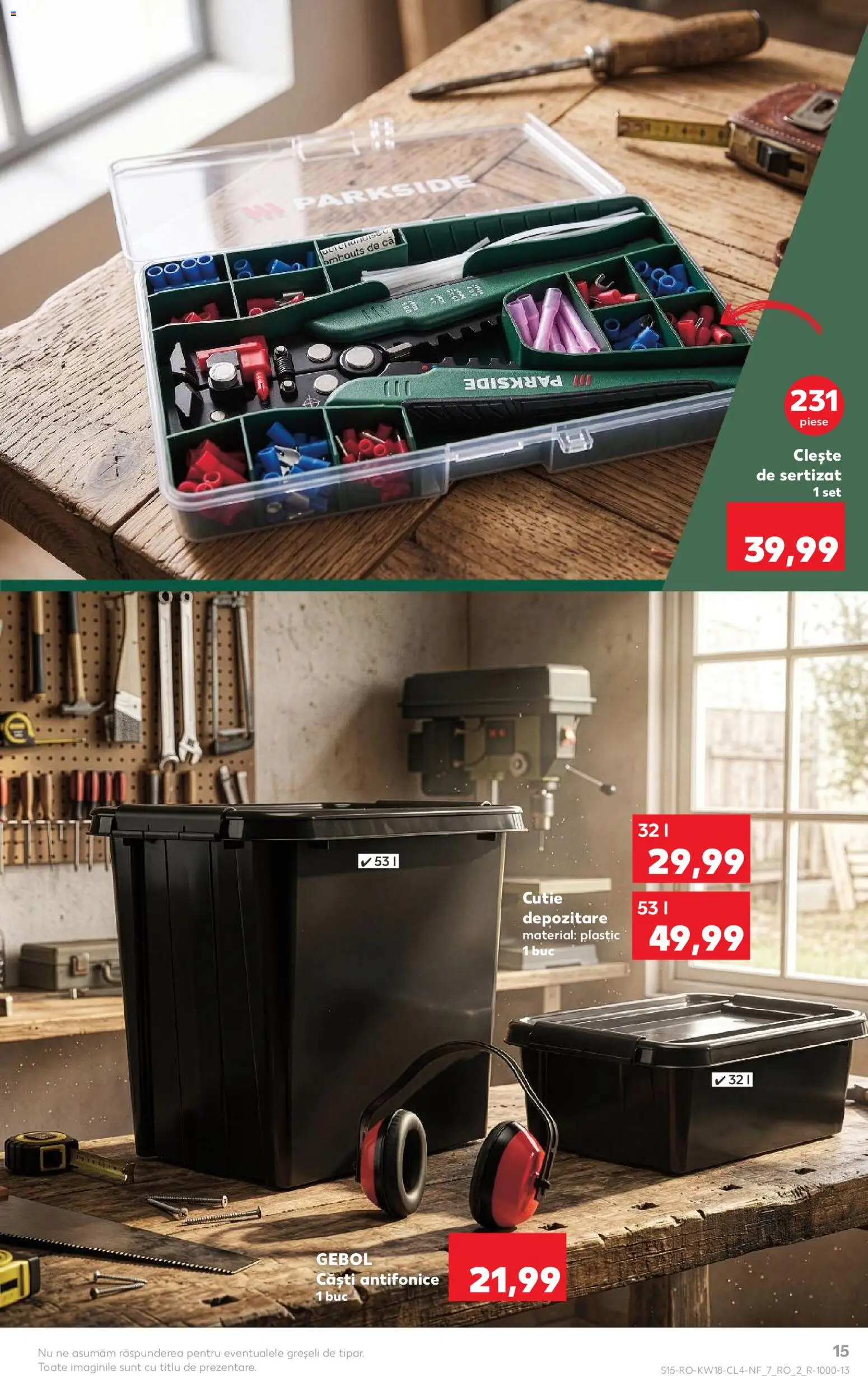 Kaufland RO akciós ujság - amely érvényes a következő dátumtól: 29.04.2026 | Oldal: 15 | Termékek: Parkside