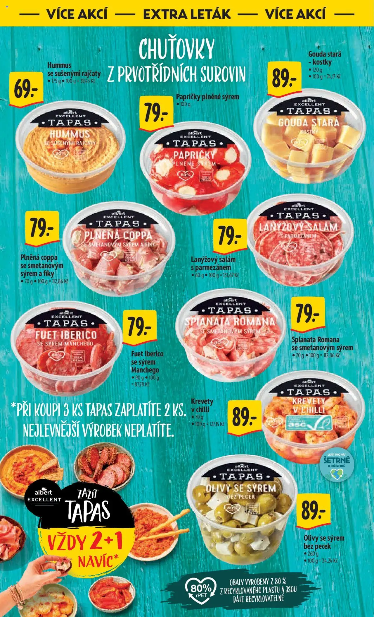 Albert leták - Hypermarket od 02.07.2025 | Strana: 44 | Produkty: Hummus, Salám, Fuet, Krevety