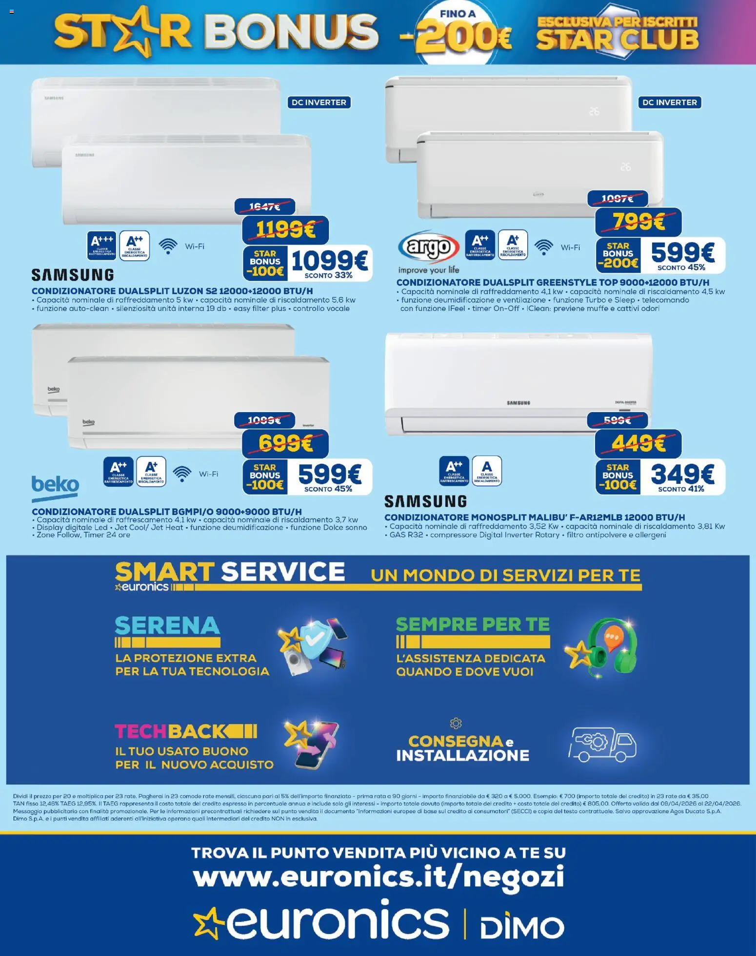 Volantino Euronics del 09.04.2026 | Pagina: 15 | Prodotti: Telecomando, Tè, Top, Samsung