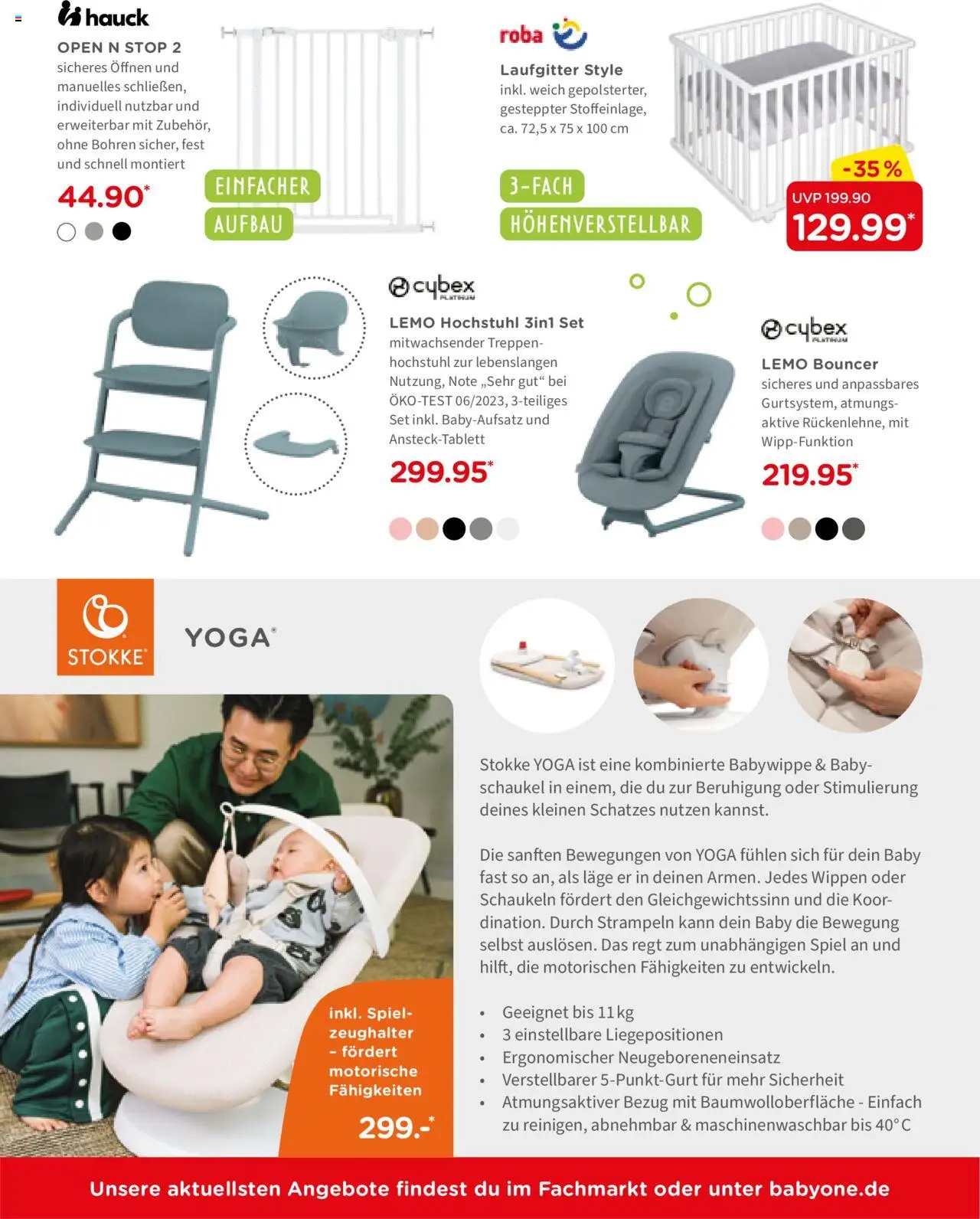 BabyOne Prospekt 	 – gültig ab 23.04.2025 | Seite: 7 | Produkte: Spiel, Laufgitter