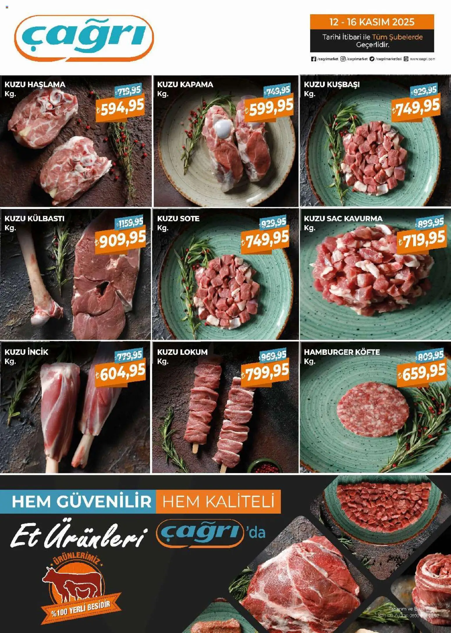Çağrı Market - Kasap Katalog - 12.11.2025 tarihinden itibaren geçerlidir | Sayfa: 2