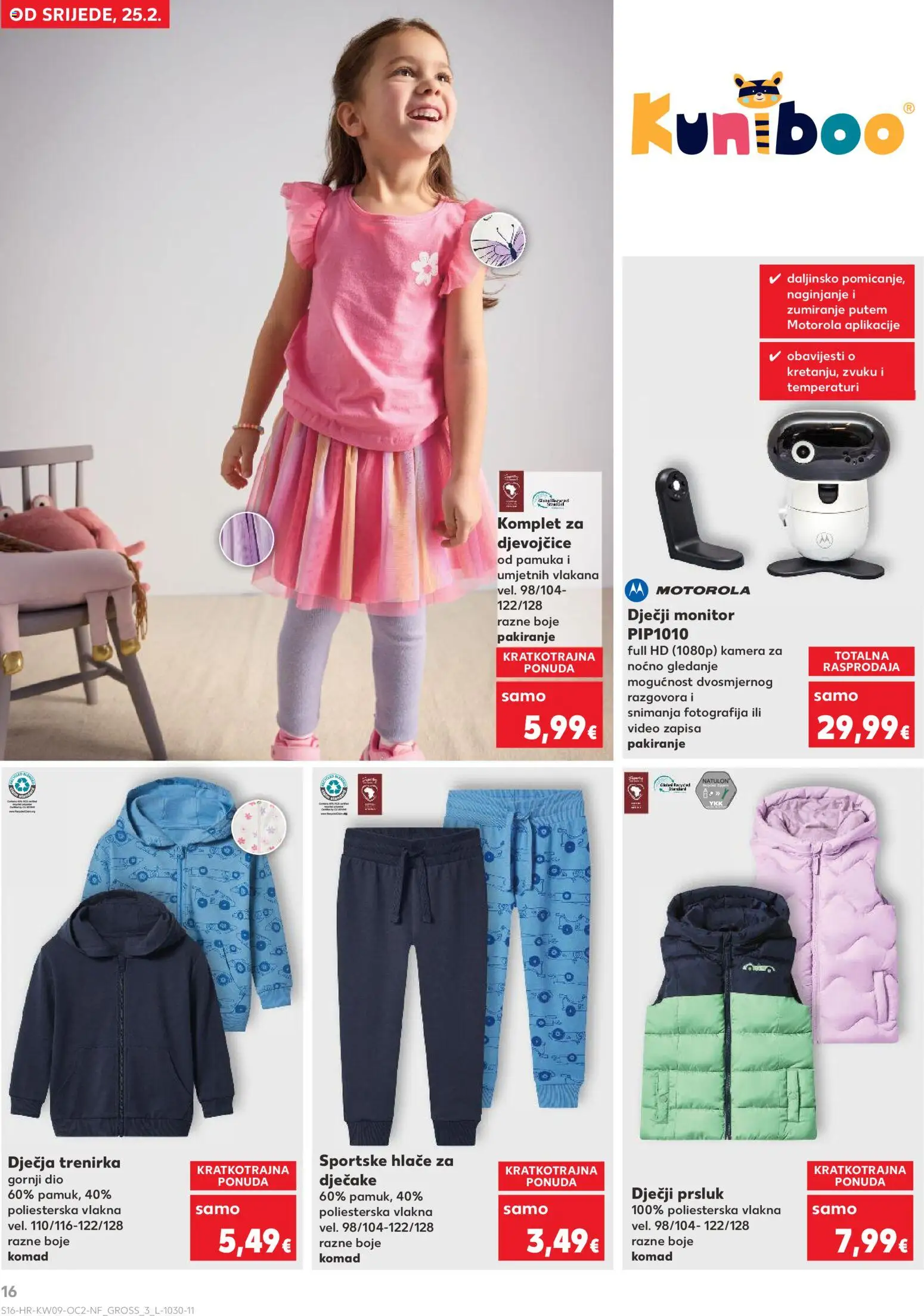 Kaufland katalog | vrijedi od 25.02.2026 | Stranica: 16 | Proizvodi: Prsluk, Hlače, Monitor, Video