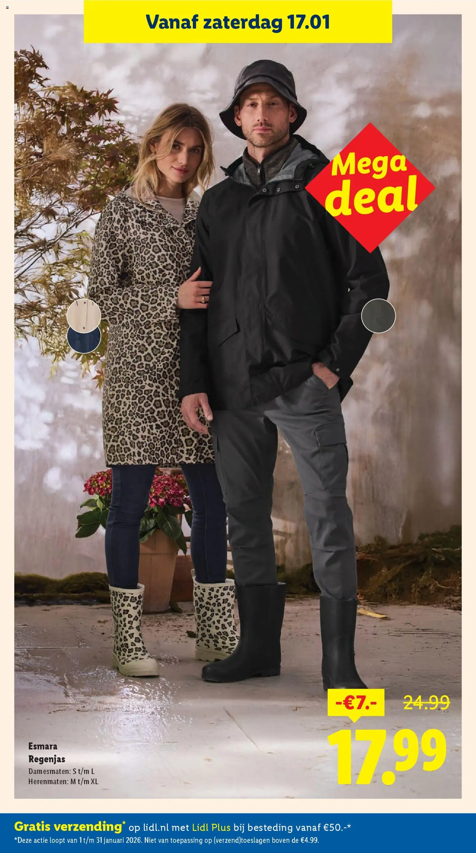 {H1} | Pagina: 17 | Producten: Regenjas