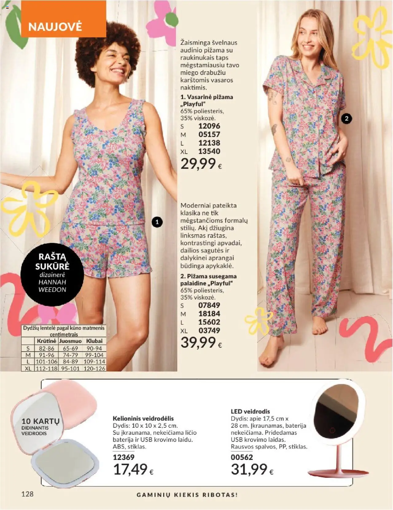AVON - Leidinys│galioja nuo 01.08.2025 | Puslapis: 128 | Prekių: Palaidinė, Pižama, USB, Veidrodis