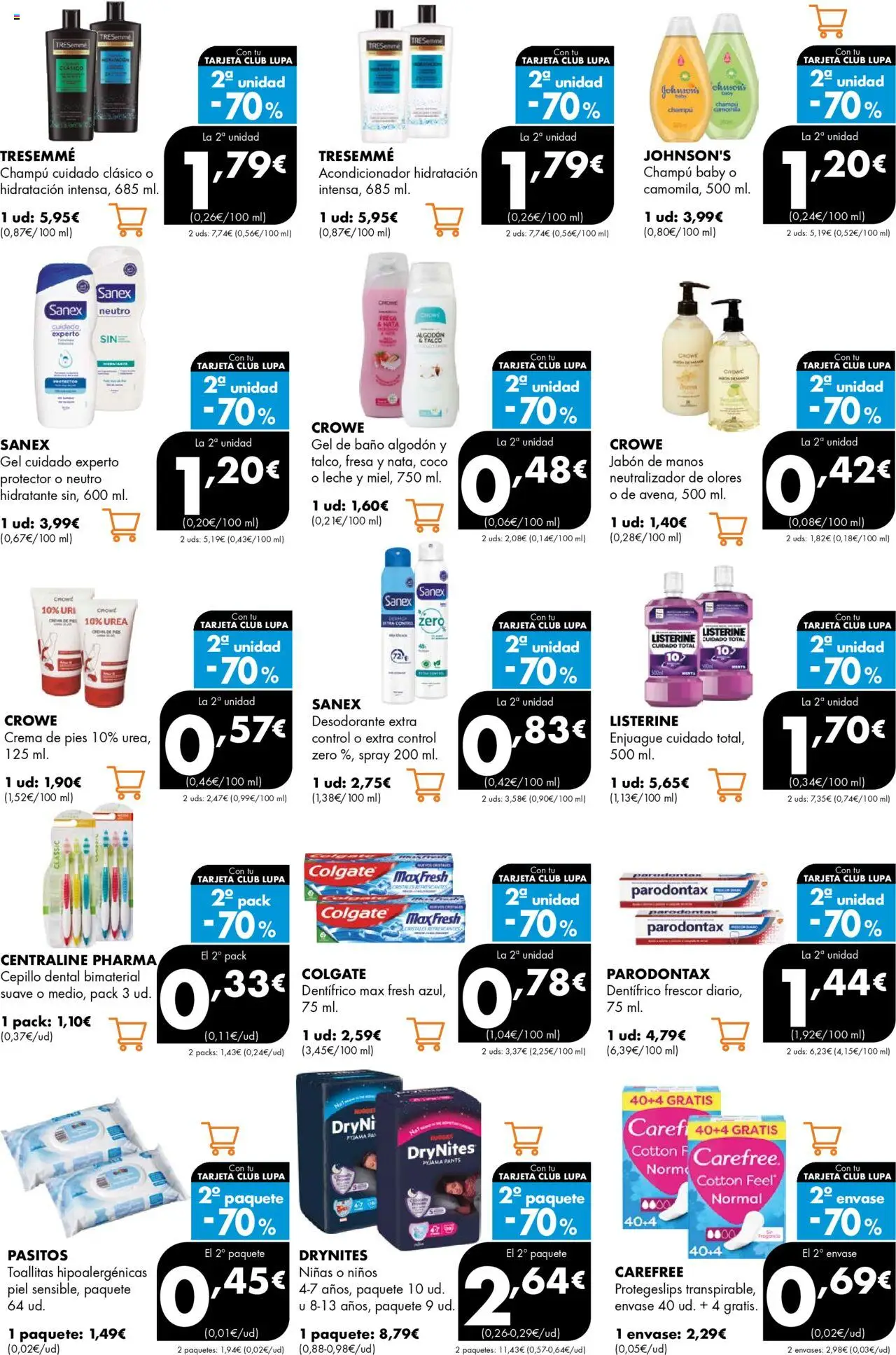 Lupa Supermercados folleto │ válido desde el 02.10.2025 | Página: 13 | Productos: Cepillo, Acondicionador, Leche, Baño