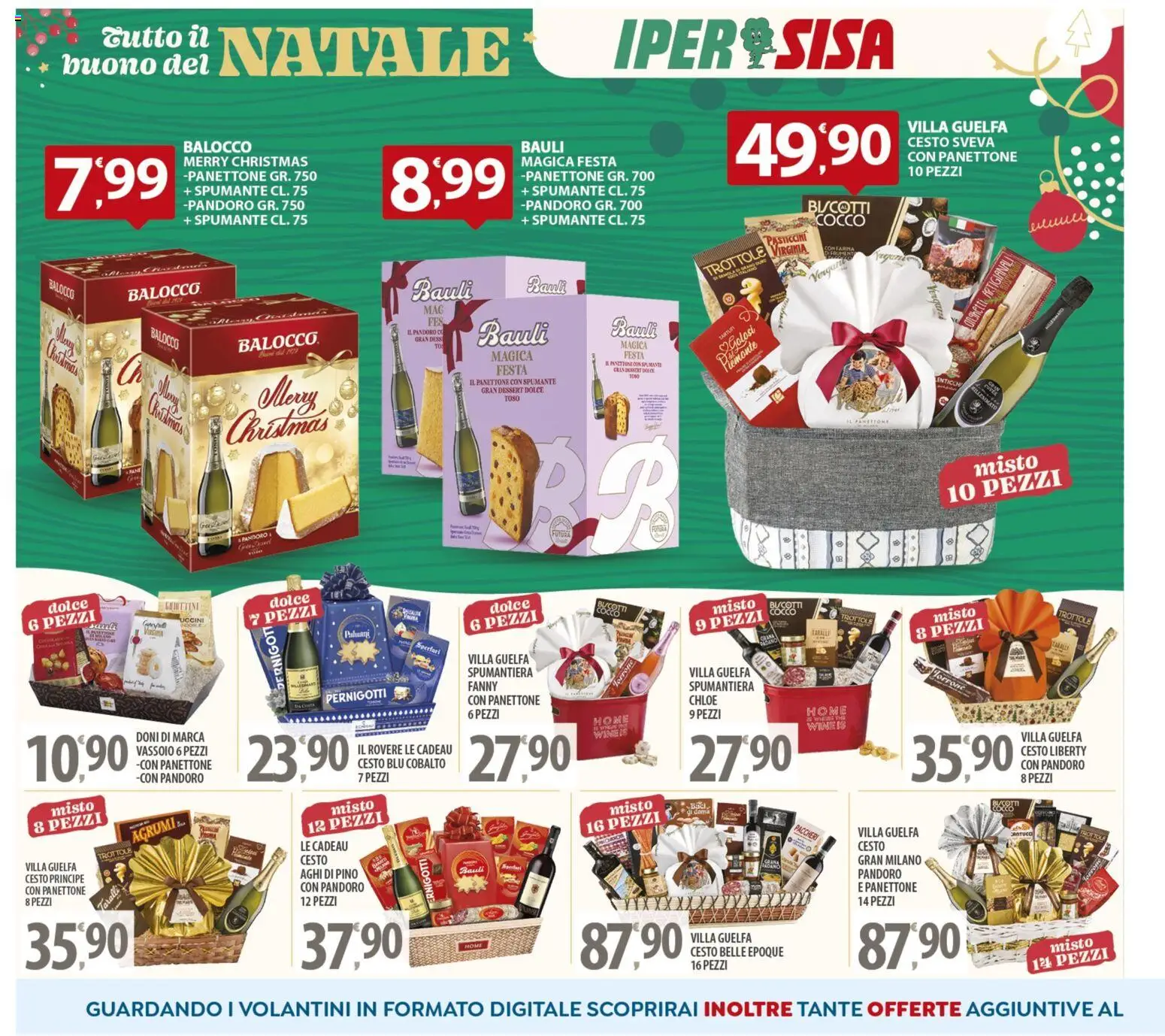 Volantino SISA del 16.12.2025 | Pagina: 2 | Prodotti: Agrumi, Pandoro, Panettone, Paccheri