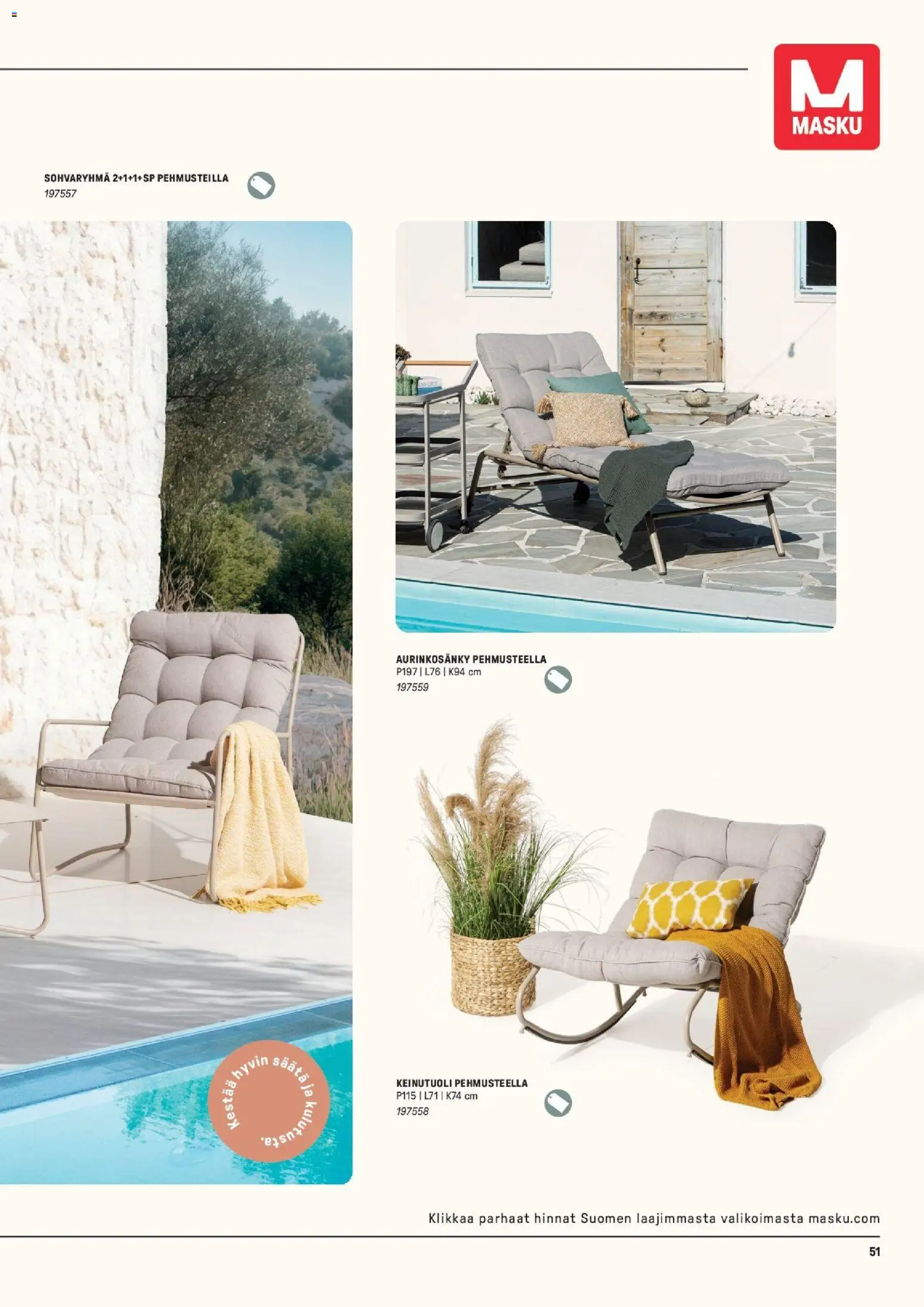 Masku tarjoukset – voimassa 09.03.2026 alkaen | Sivu: 51 | Tuotteet: Sohvaryhmä
