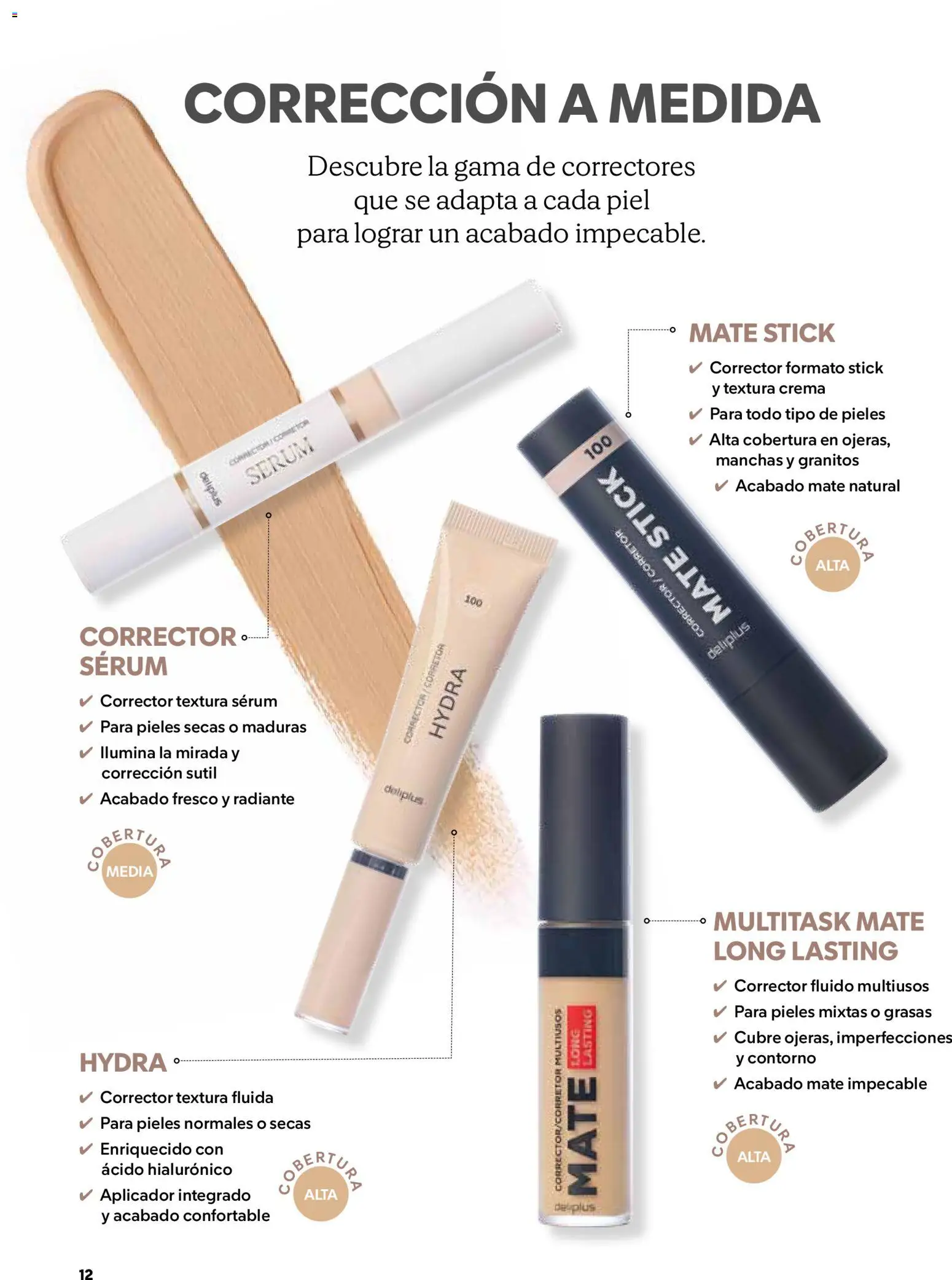 Catálogo Mercadona - febrero-marzo 2026 │ válido desde el 01.02.2026 | Página: 12 | Productos: Corrector, Sérum, Crema