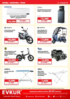 Evkur Katalog - 12.09.2025 tarihinden itibaren geçerlidir | Sayfa: 6 | Ürünler: Su, Su sebili, Klima, Ütü