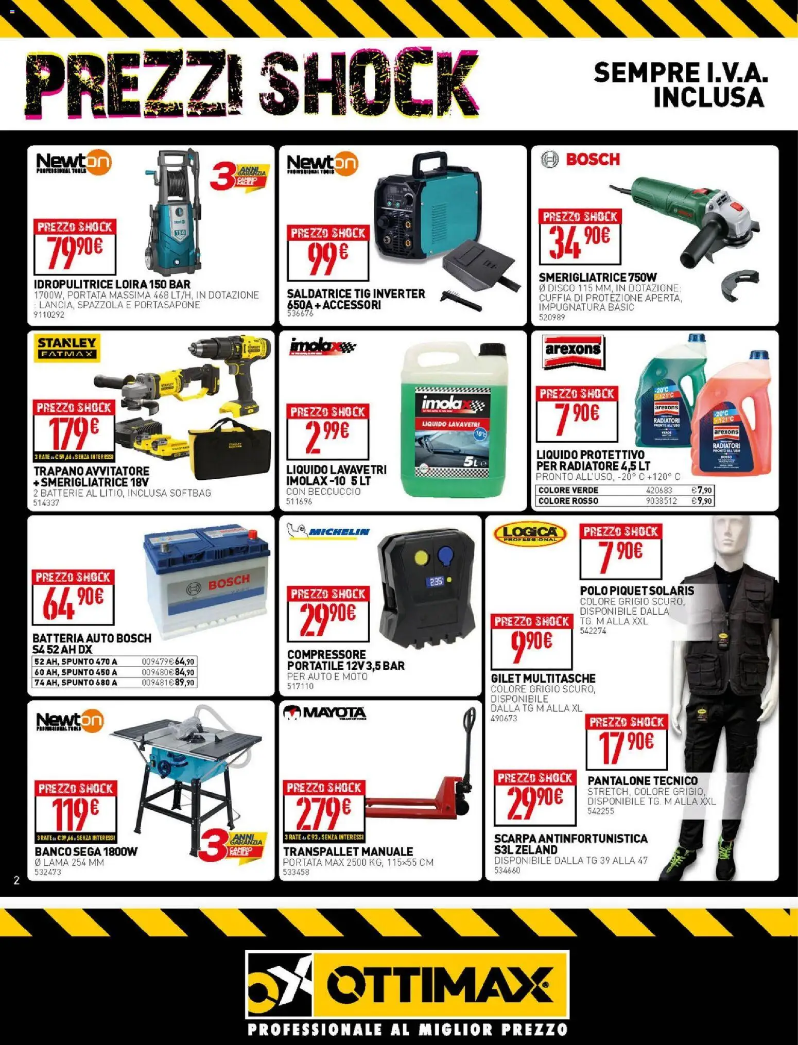 Volantino Ottimax del 05.03.2026 | Pagina: 2 | Prodotti: Paté, Gilet, Polo, Sega