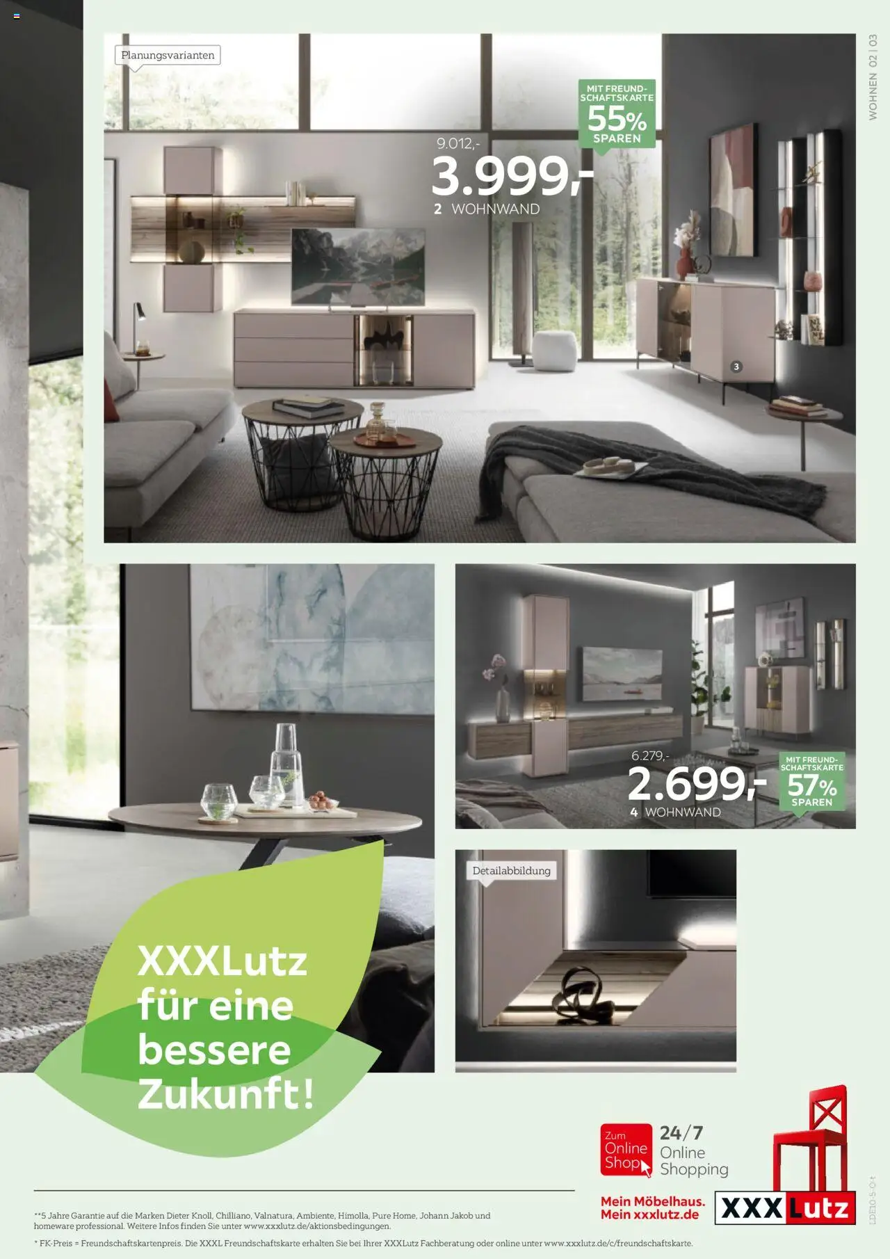 XXXL Lutz Größte Lagerräumungsverkauf – gültig ab 12.10.2025 | Seite: 3 | Produkte: Wohnwand