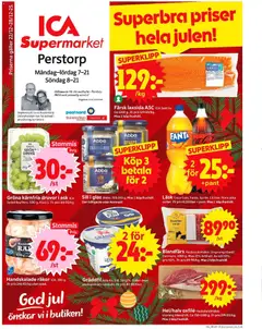 ICA Supermarket - Perstorp - Förhandsvisning av reklamblad från butik ICA Supermarket aktuell från 22.12.2025
