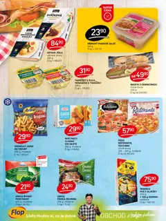 Náhled letáku Flop leták od 02.01.2026 | Strana: 6 | Produkty: Tvarůžky, Hranolky, Rybí prsty, Bageta