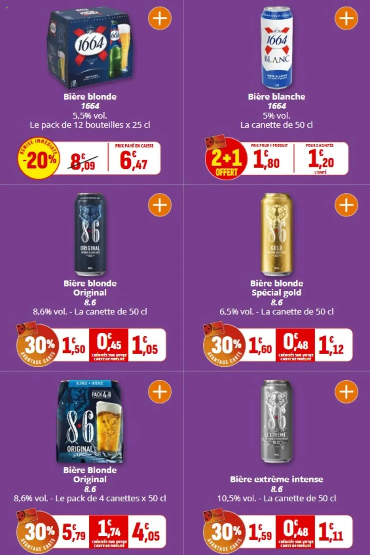  | Page: 44 | Produits: Biere blonde 1664, Bière blonde, Bière