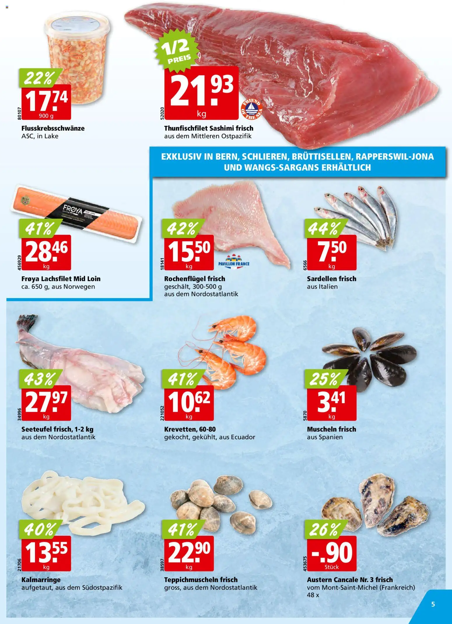 Aligro Aktionen Schlieren, Gossau SG, Frauenfeld, Rapperswil-Jona, Sargans, Bern, Brüttisellen, Pratteln, Emmen, Spreitenbach – gültig ab 19.01.2026 | Seite: 5