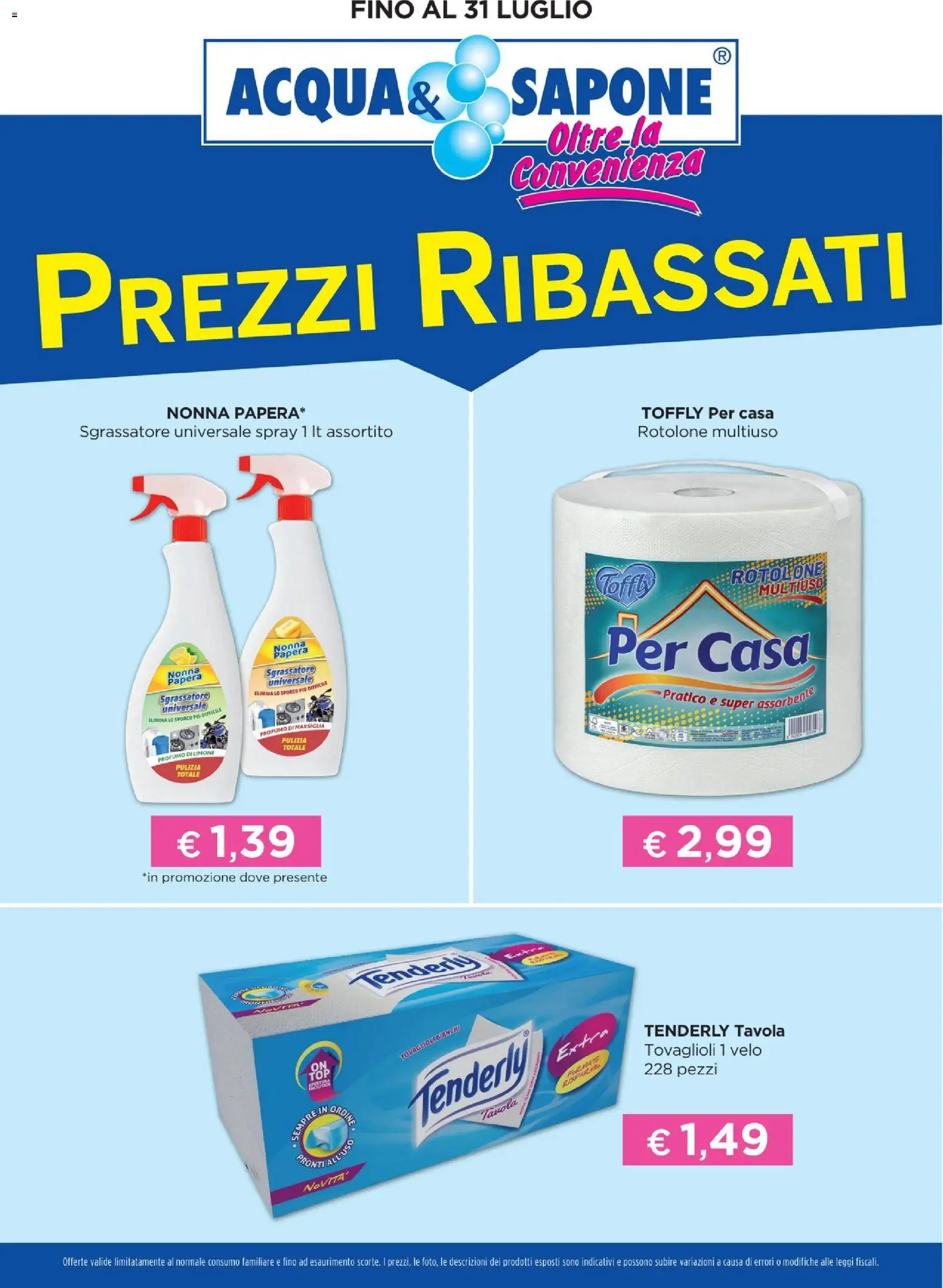 Volantino Acqua e Sapone del 01.01.2026 | Pagina: 2 | Prodotti: Sapone, Sgrassatore, Limone, Profumo