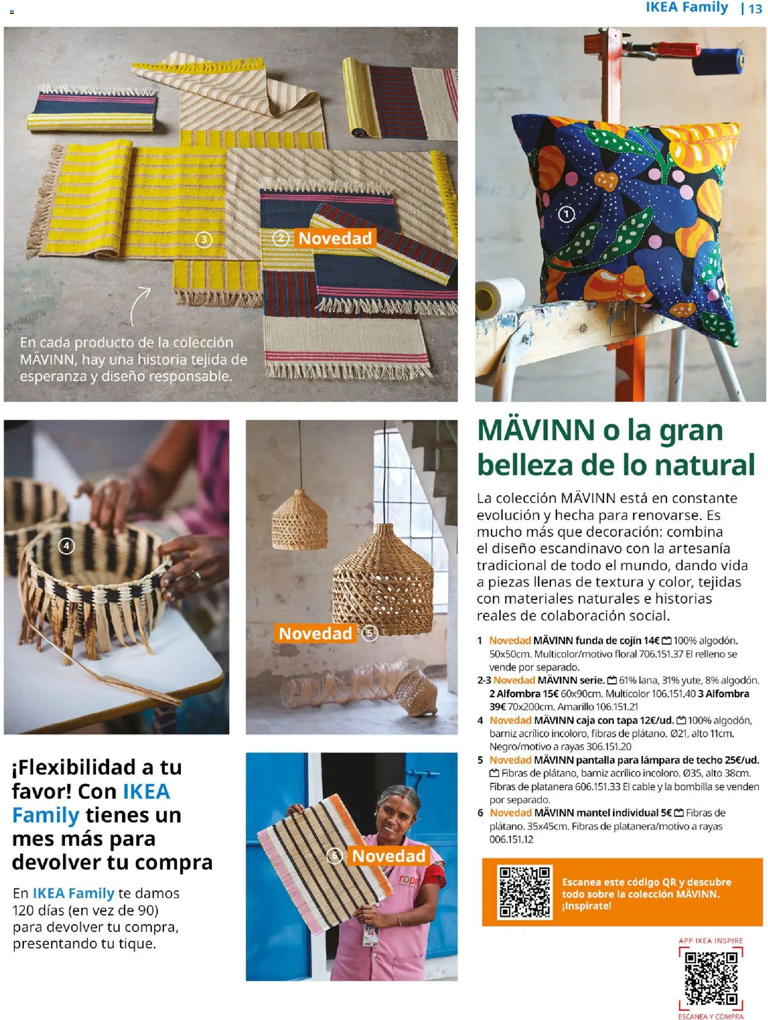 Catálogo IKEA Family Mallorca │ válido desde el 01.01.2026 | Página: 13 | Productos: Cable, Bombilla, Alfombra, Lámpara