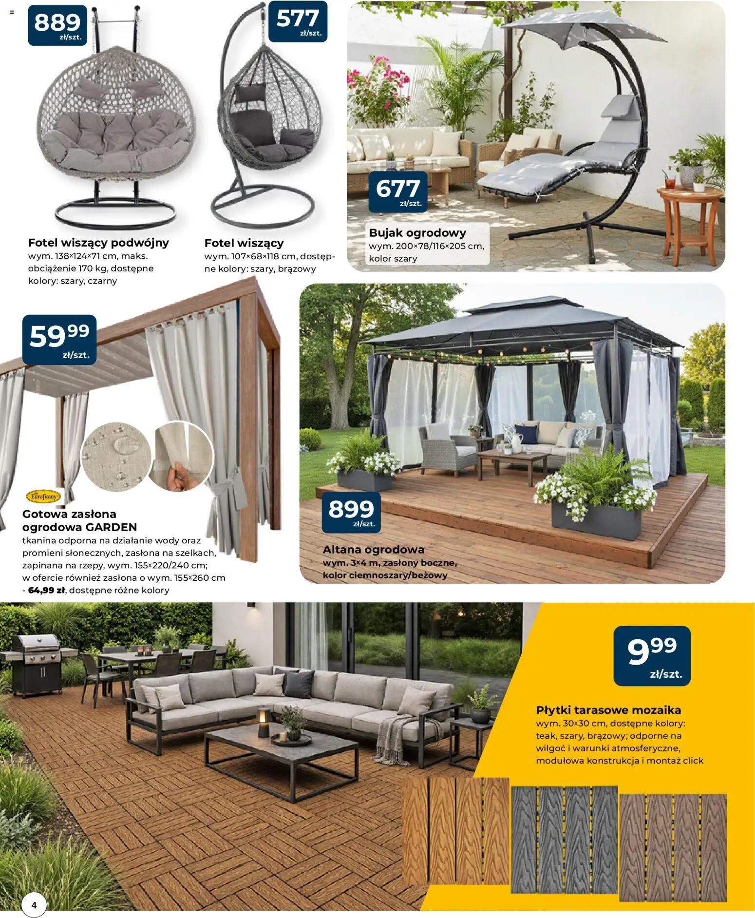 Mrówka gazetka - Radomsko od 23.04.2026 | Strona: 4 | Produkty: Fotel, Zasłony